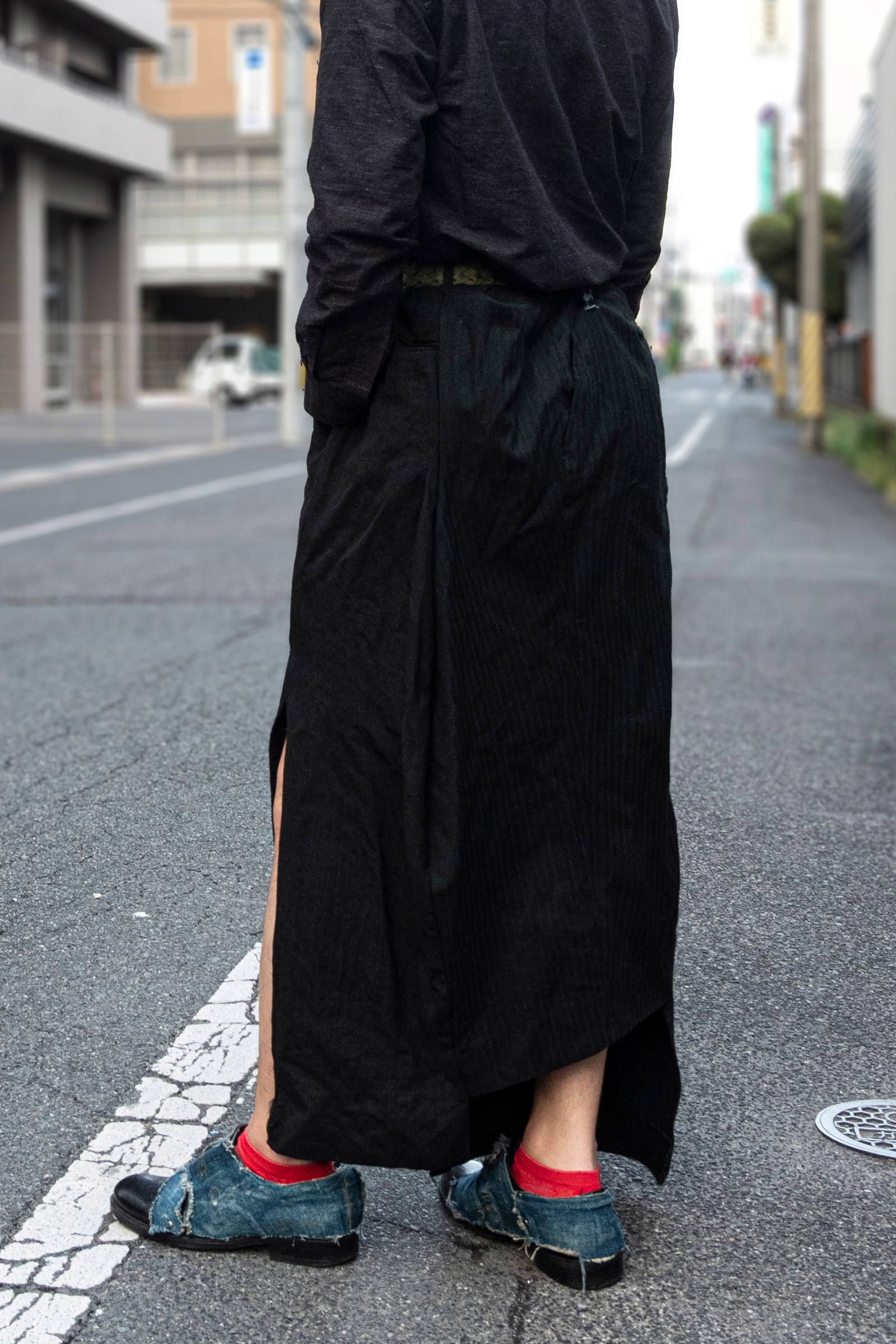 ITALY remake wide long skirt / リメイクワイドロングスカート