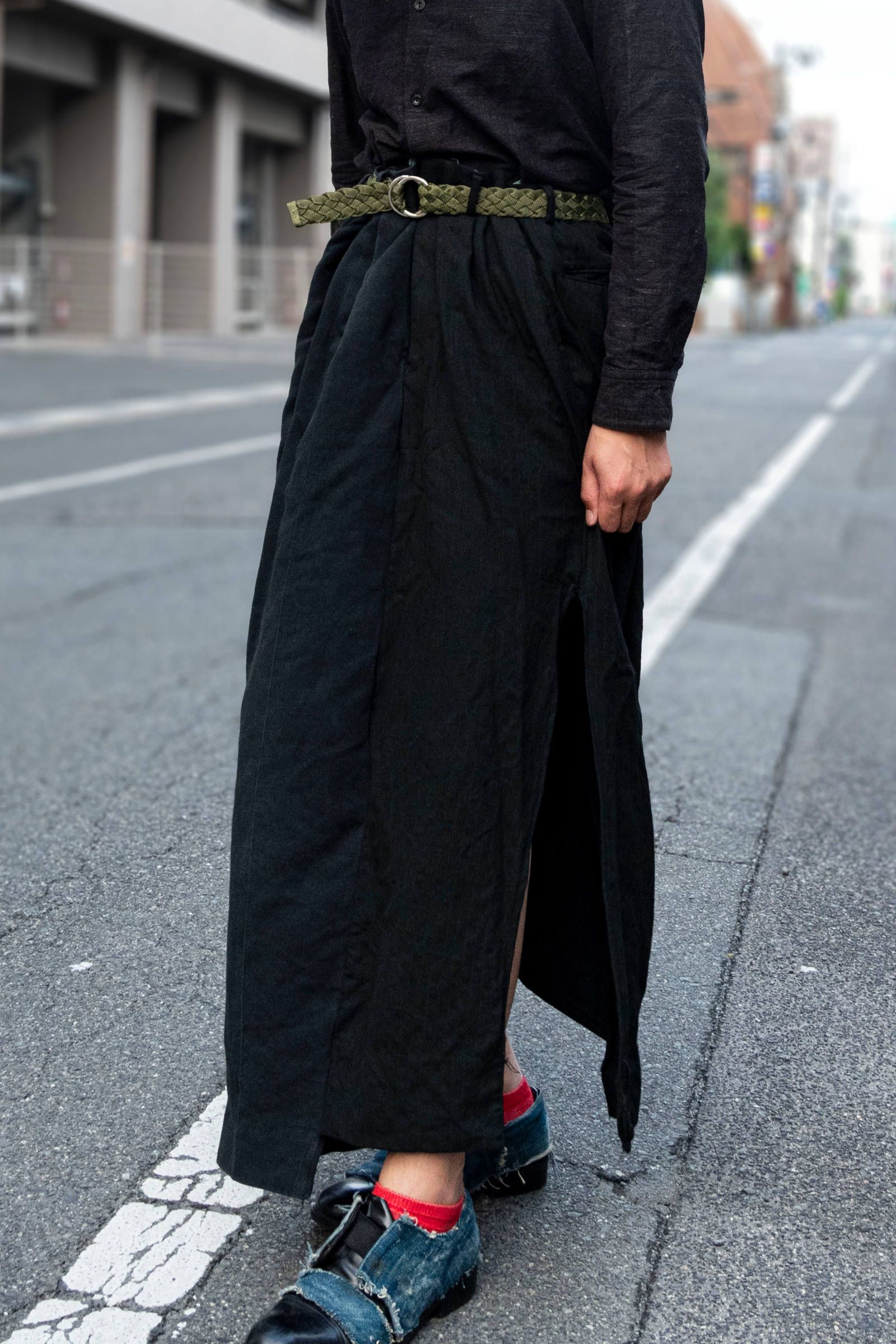 ITALY remake wide long skirt / リメイクワイドロングスカート