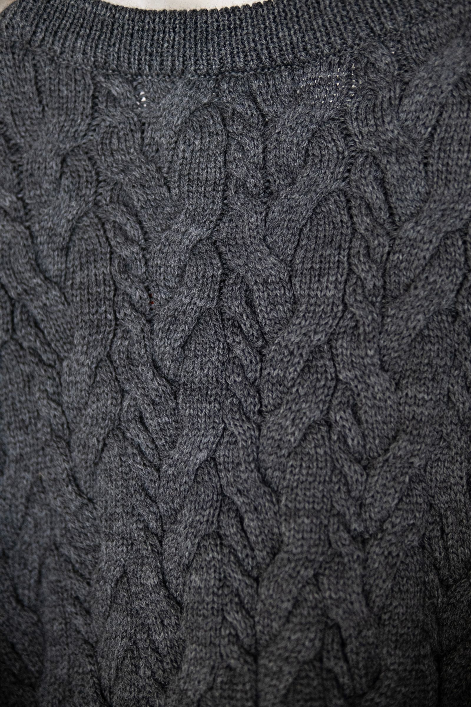 Cable Knit in Mérinos d'Arles / Gray Melange