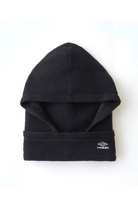 【JUHA×UMBRO】WOOL BOA FLEECE HOODED BALACLAVA / Black