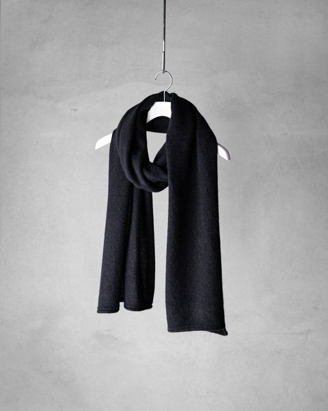 Baby Alpaca Muffler / Black