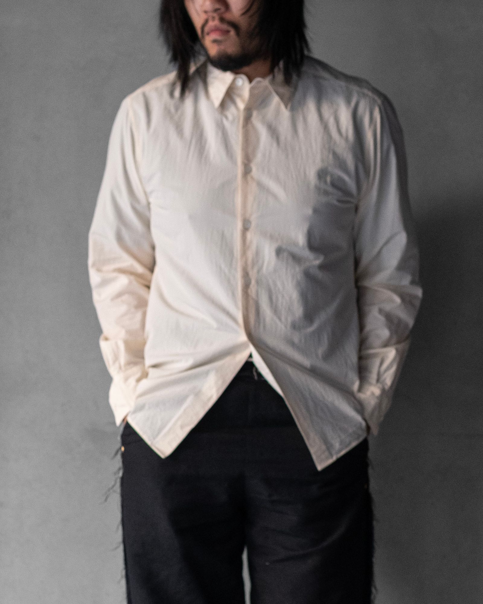 Shirt in Cotton Wool / Ivory