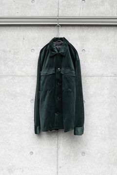 LUSTROUS CORDUROY SHIRT JACKET / GREEN