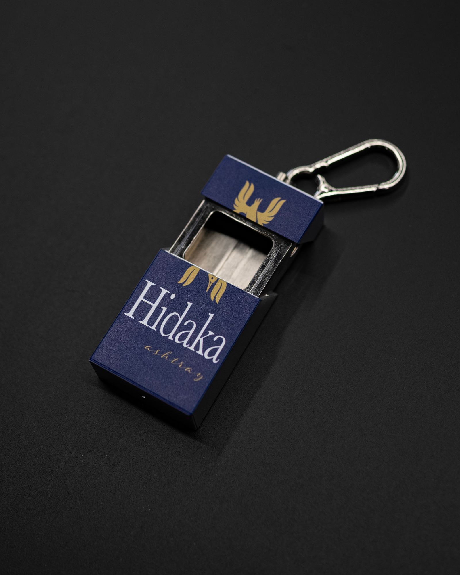 Portable Ashtray - Peace / Navy