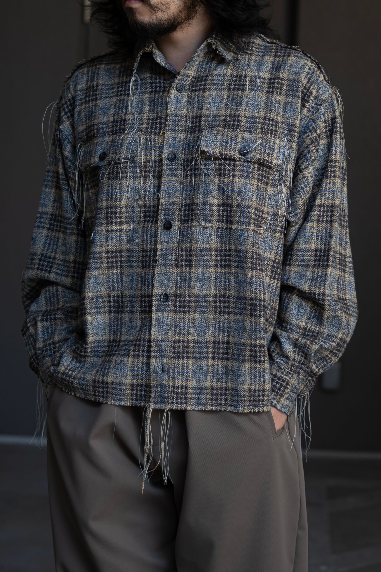 60s collar shirts / MINT BLUE