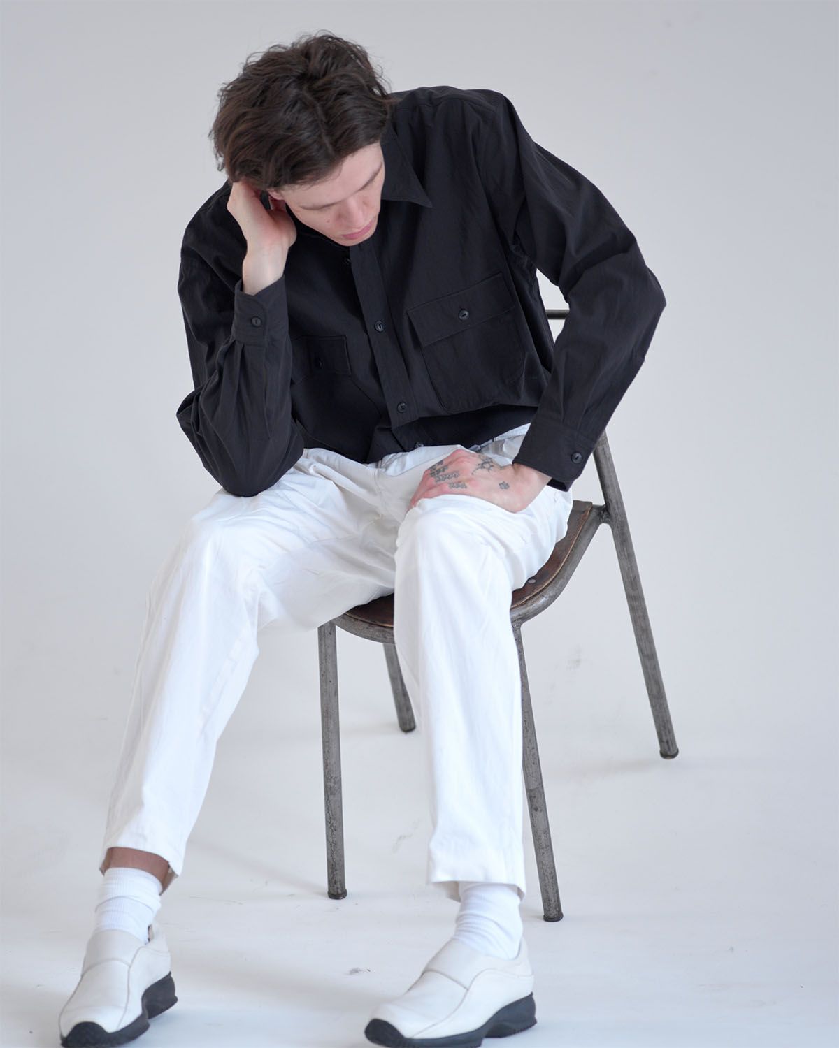 Military Work SH / Black Gabardine