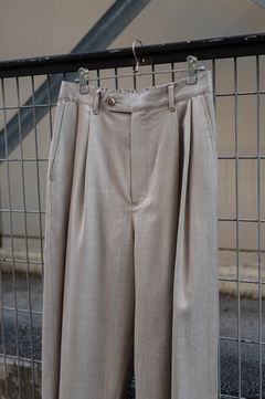 2TUCK WIDE EASY PANTS / GREIGE