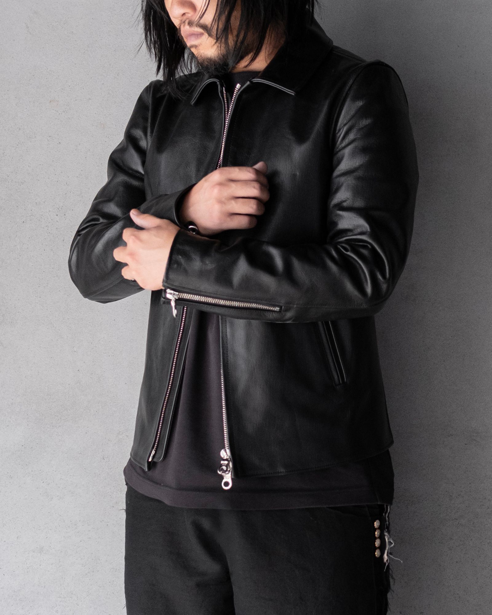 single jacket / BLACK