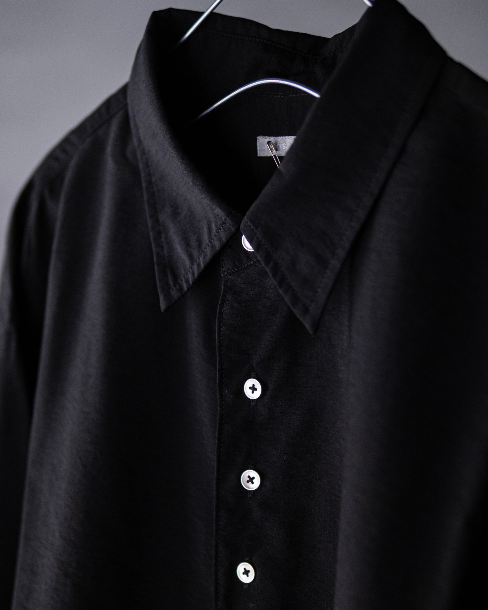 【exclusive】Regular Colar Shirts / Black