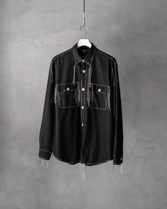 “Washable Super120’s” 60s COLLAR CRAFTSMAN SHIRT / Black