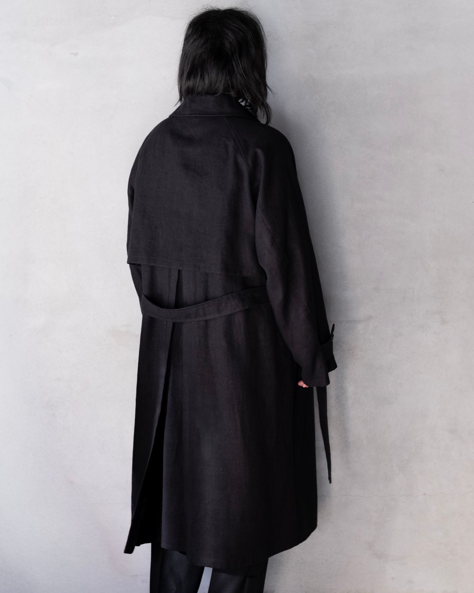 Hemp Oversize Coat / Black