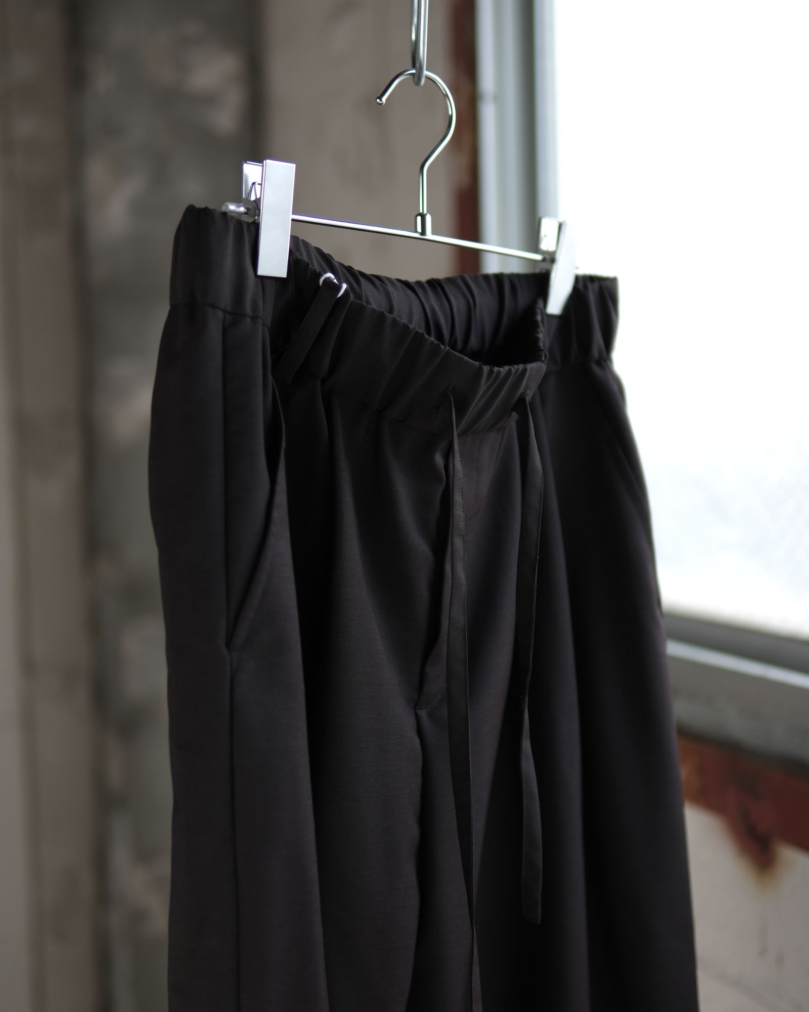 Wool Mohair Browsing Pants / Dark Brown