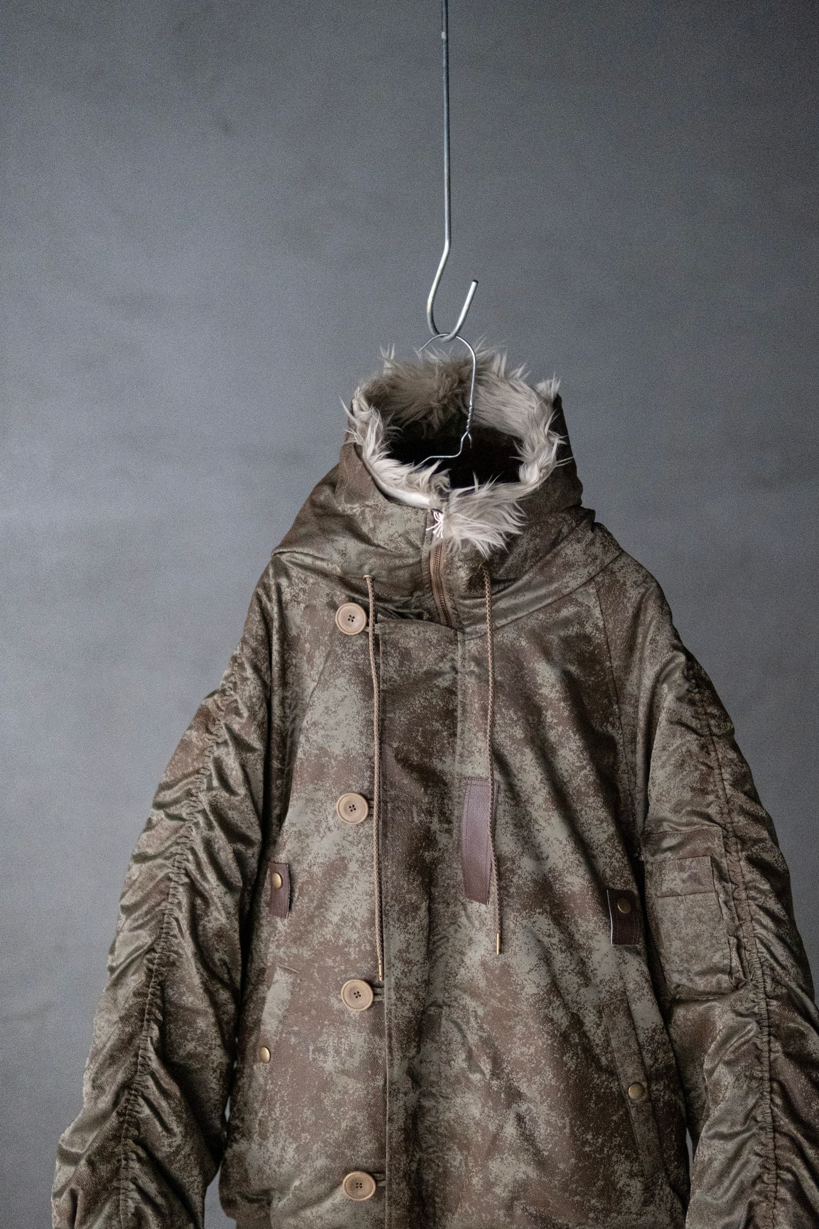 Rust printed N2 Blouson / khk