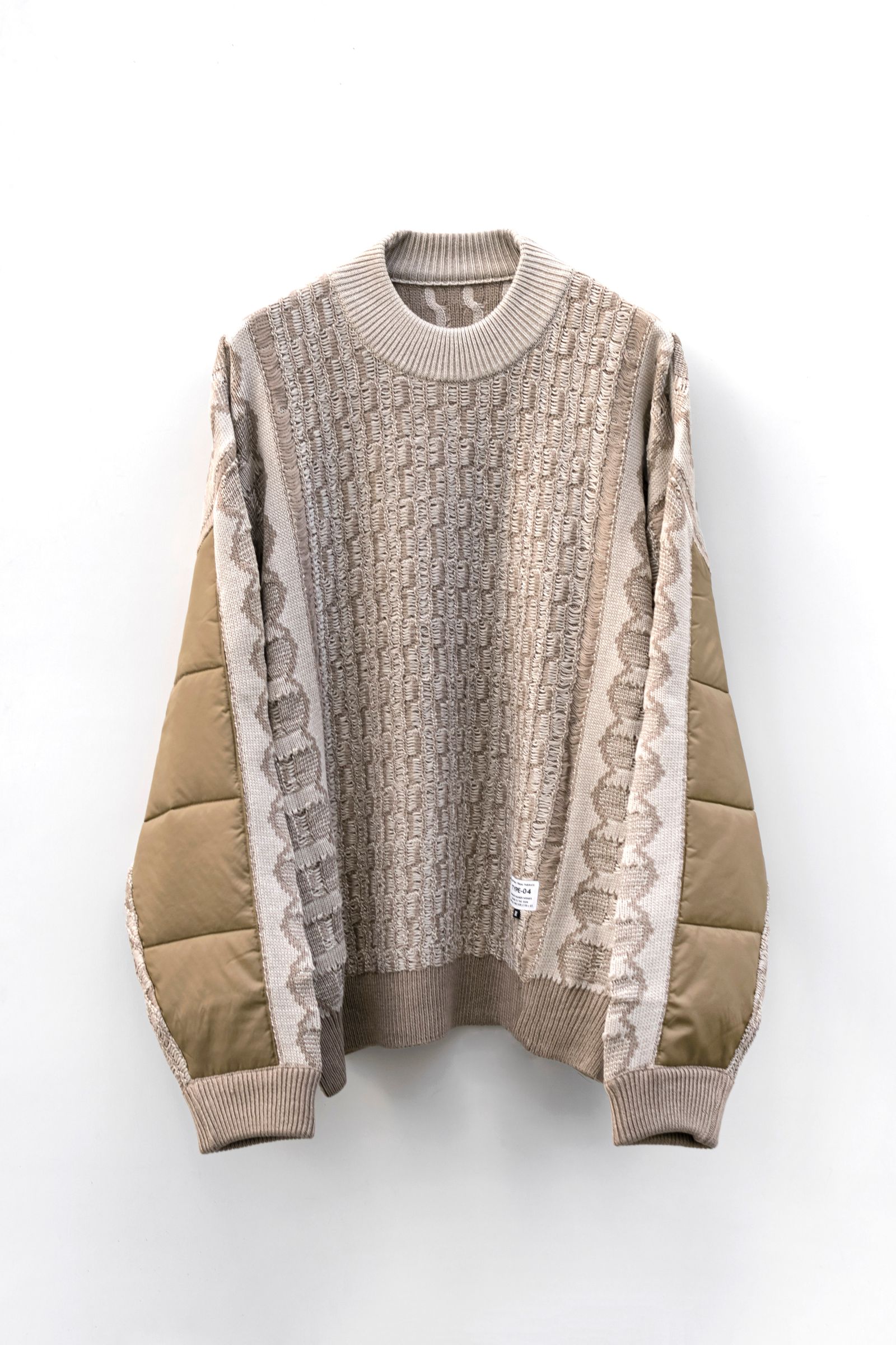 elephant TRIBAL fabrics - Hybrid Knit / BEIGE | Retikle Online Store