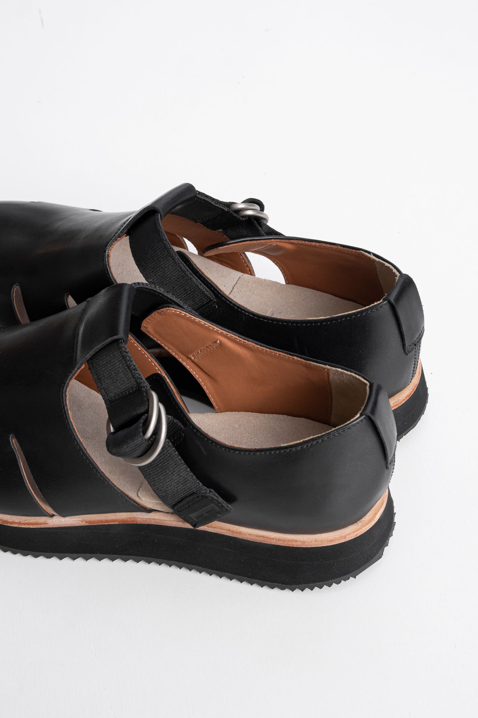 Belted gurkha shoes / Black
