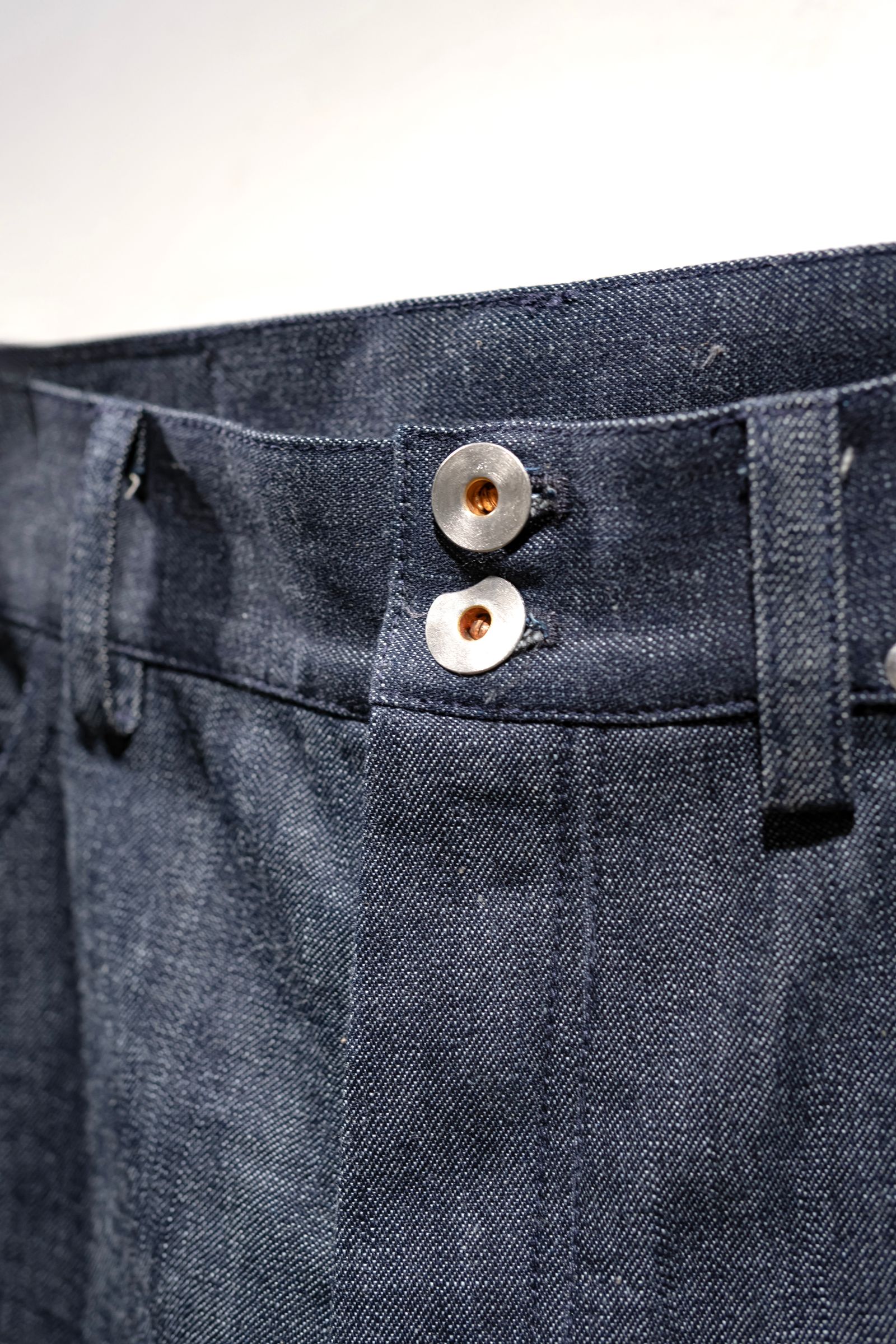 Three-d denim pants / indigo
