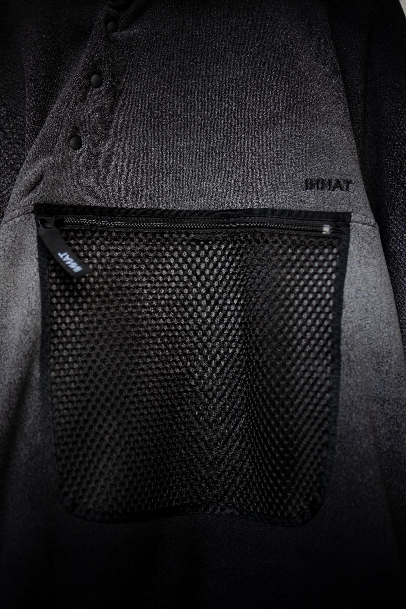 【INNAT×WILD THINGS】PIGMENT PRINT WASH POLARTEC PULLOVER / Black