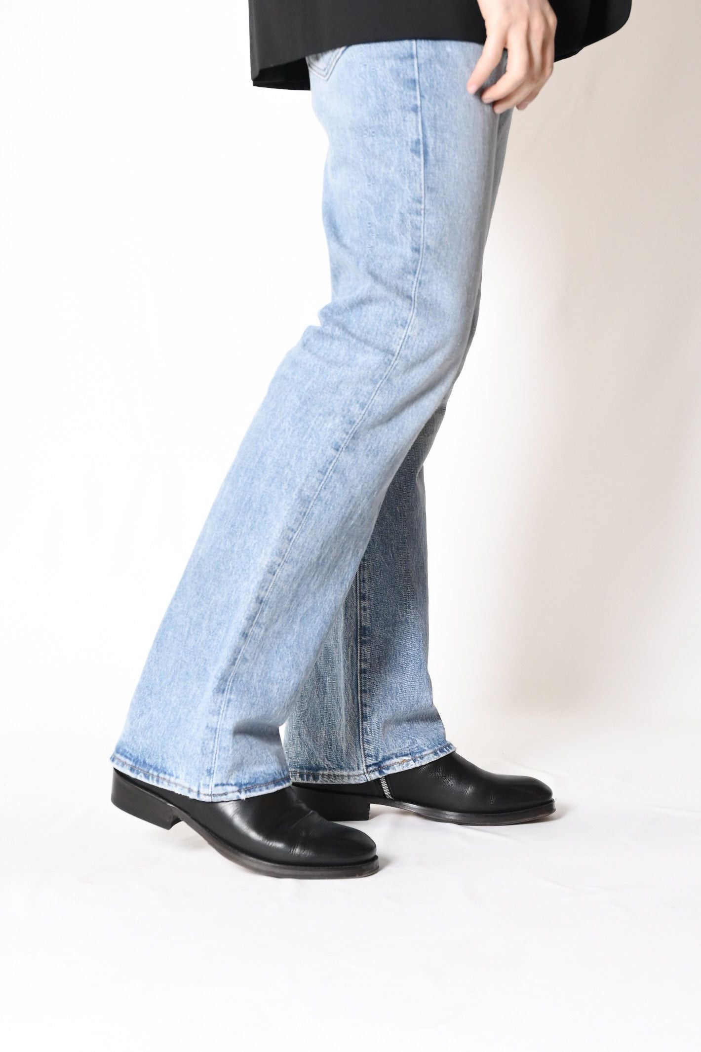 Side zip boots / Black