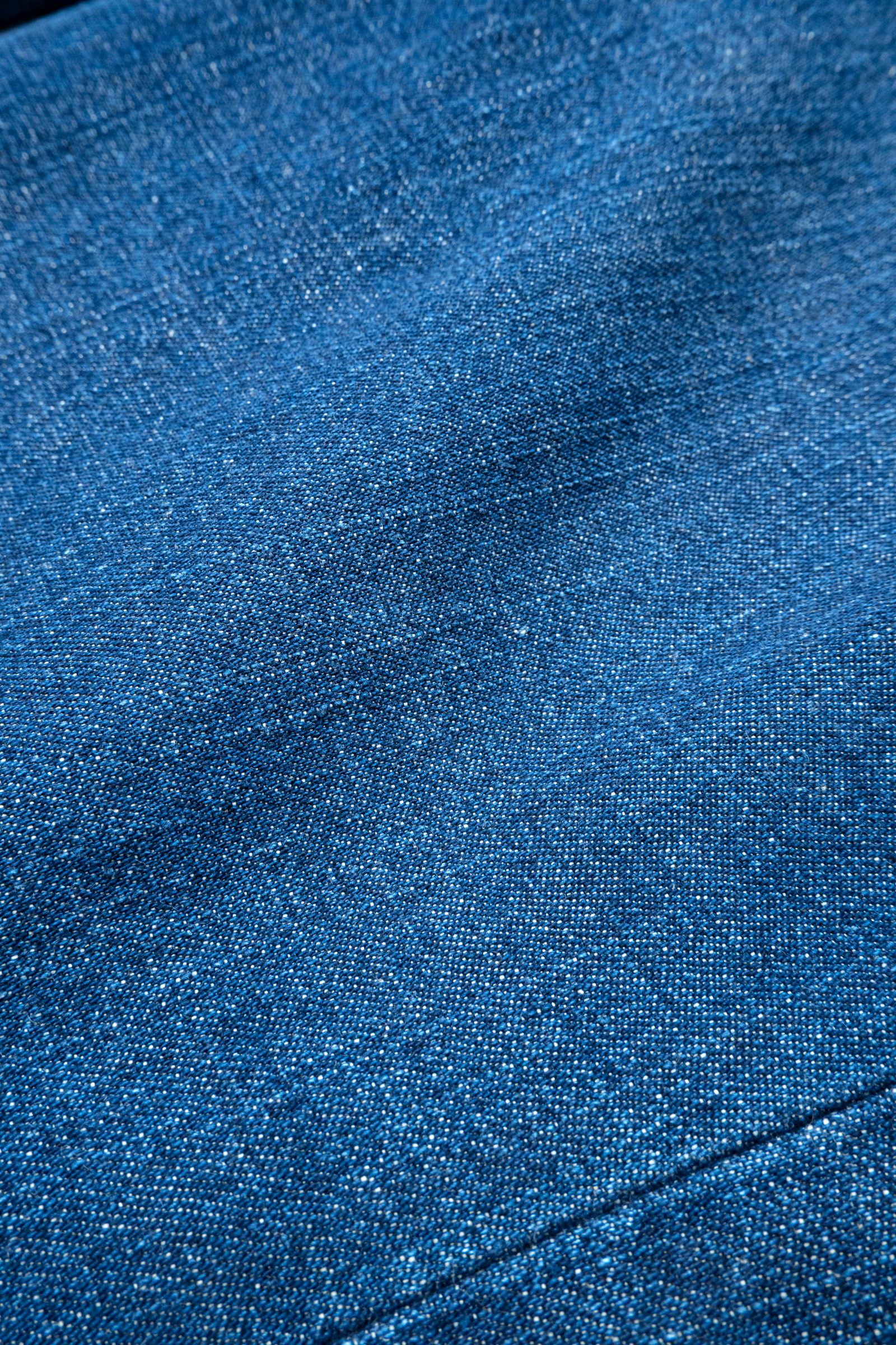 NEW 2TUCK BELTLESS TROUSERS DENIM WASH / BLUE