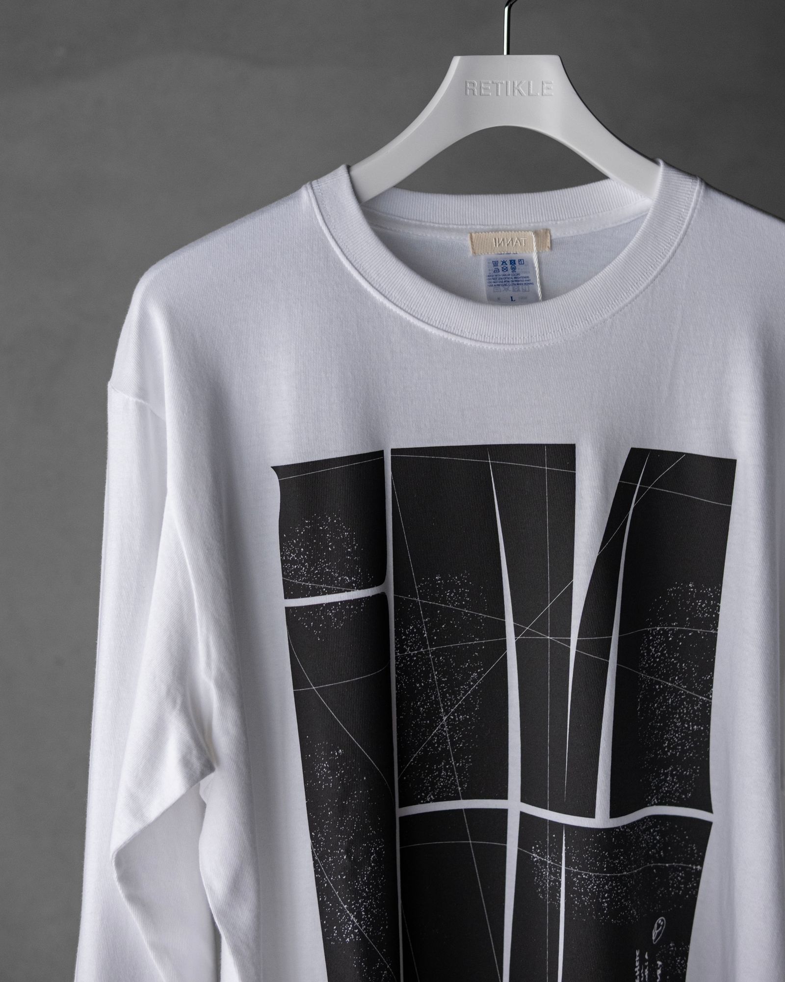 BLOCK LOGO LS TEE / White