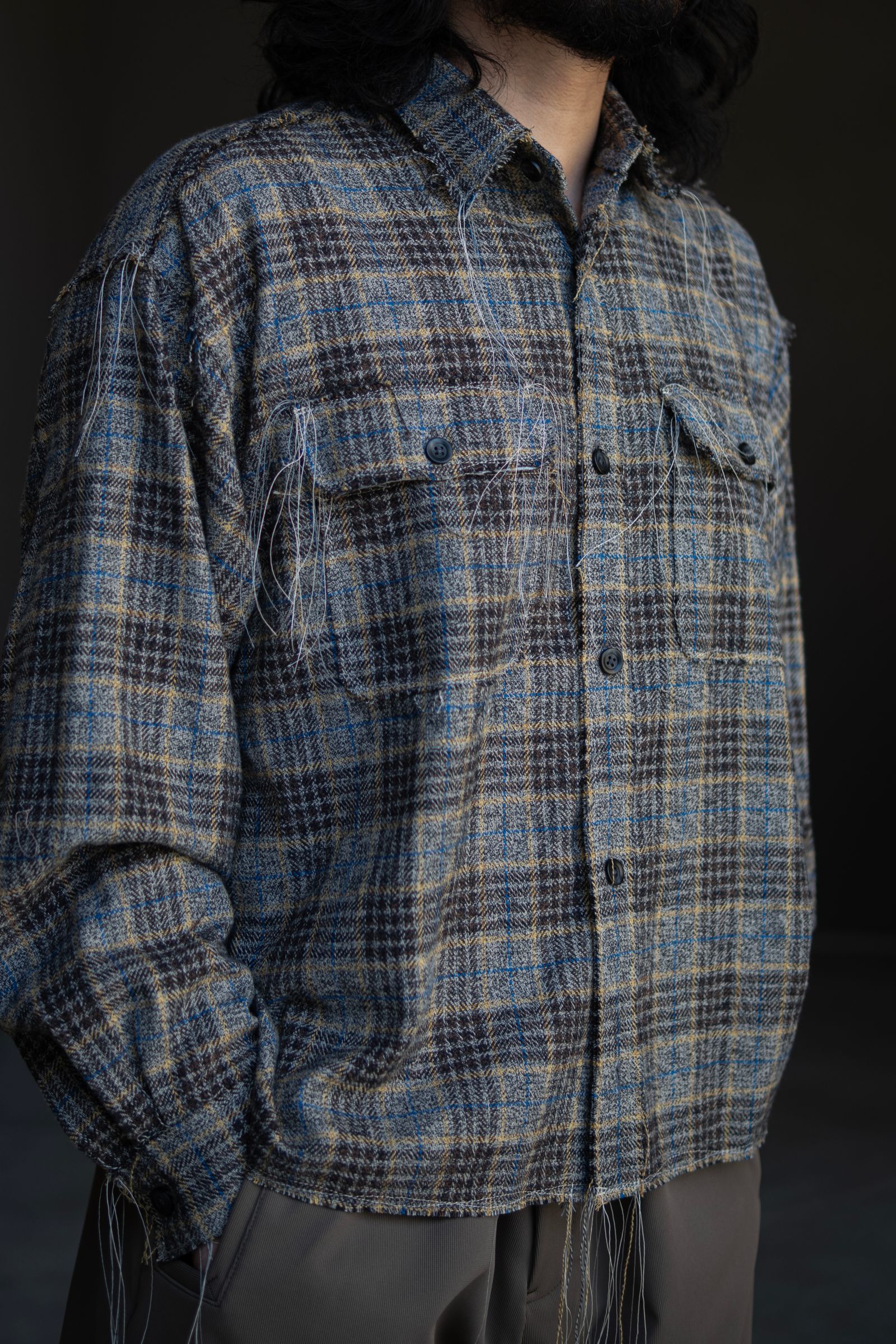 60s collar shirts / MINT BLUE