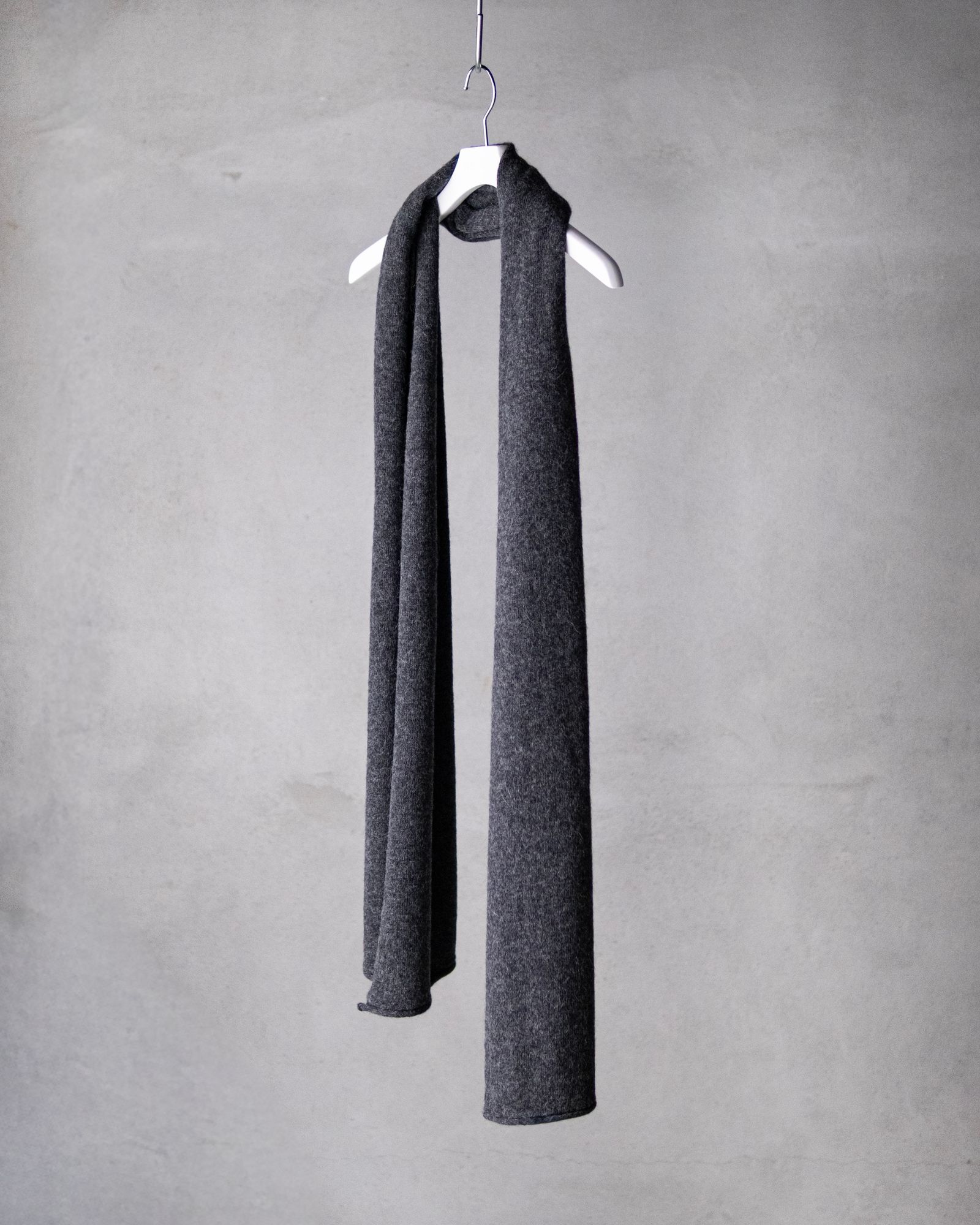Baby Alpaca Muffler / Gray