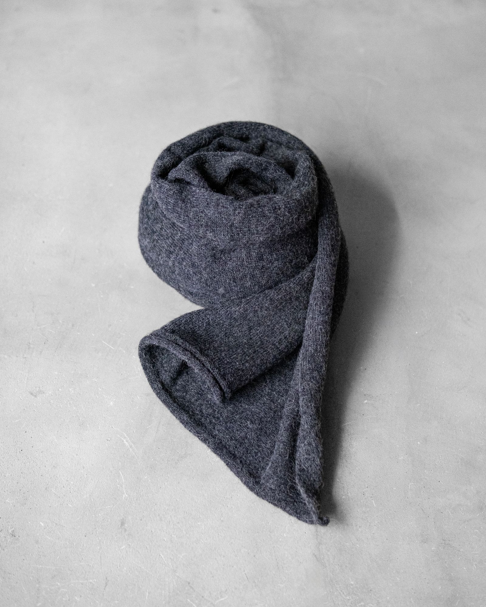 Baby Alpaca Muffler / Gray