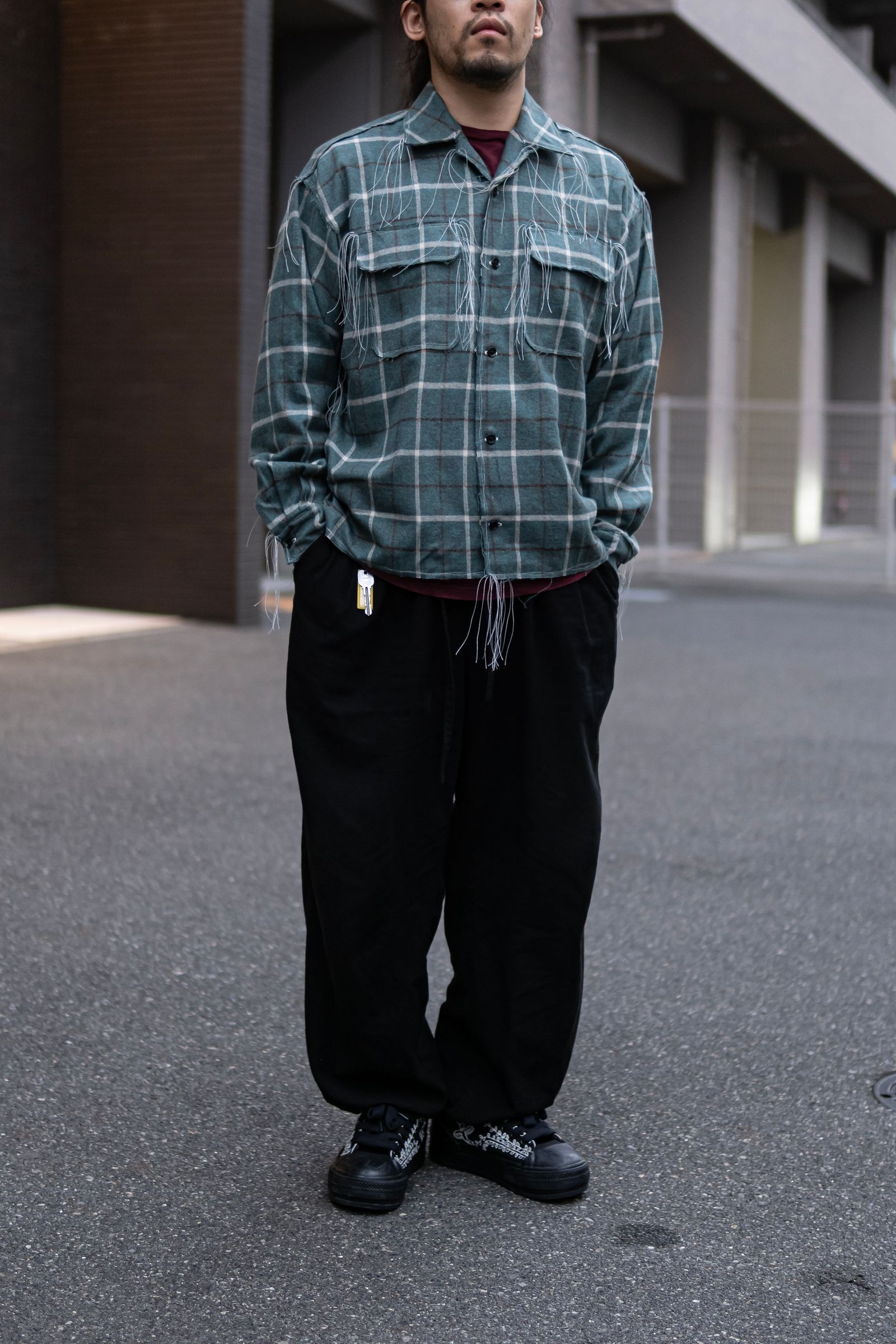 50s COLLAR CRAFTSMAN SHIRT / GREEN