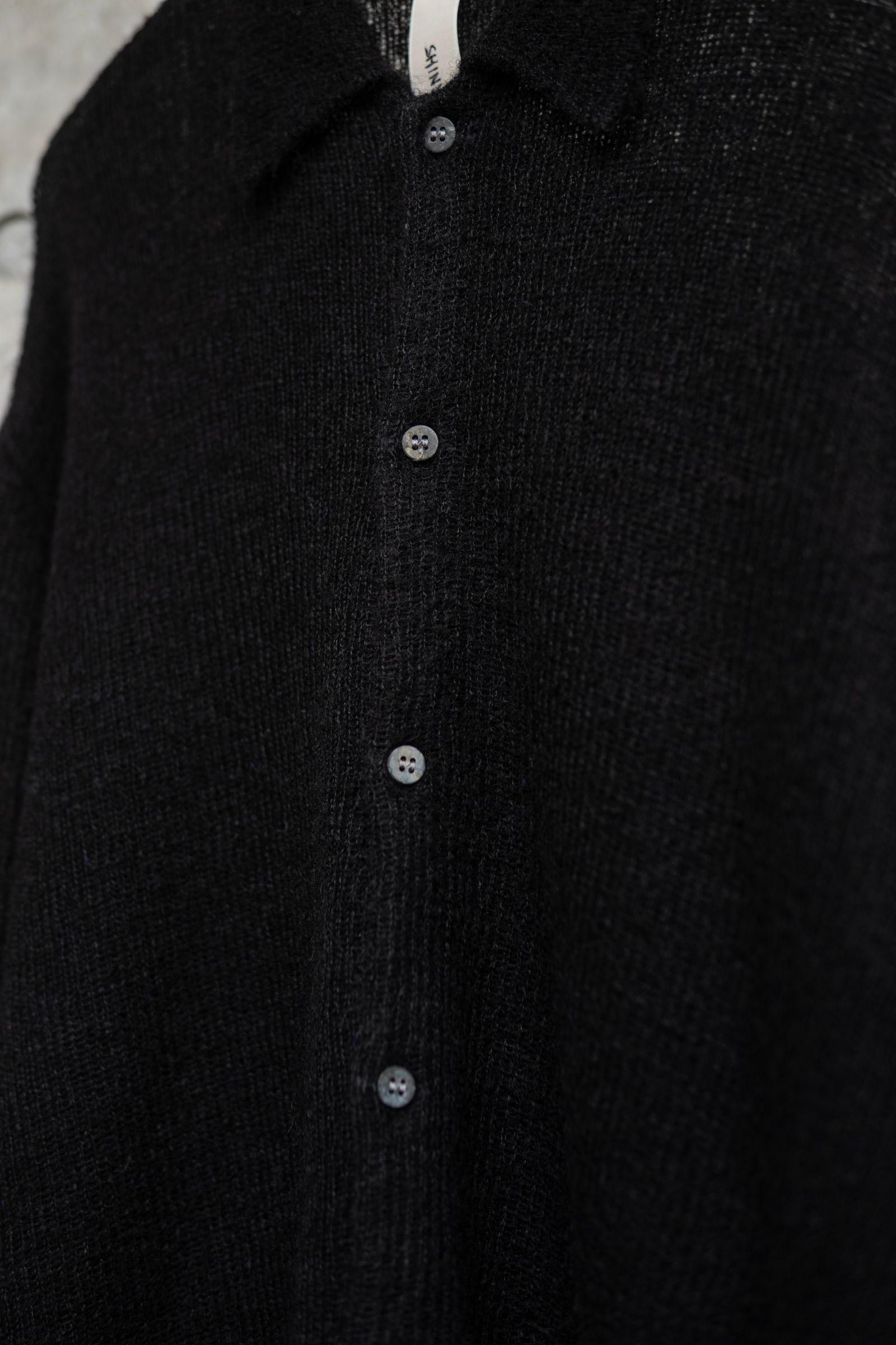 NOTHING SPECIAL KNITTED SHIRT / DAWN BLACK