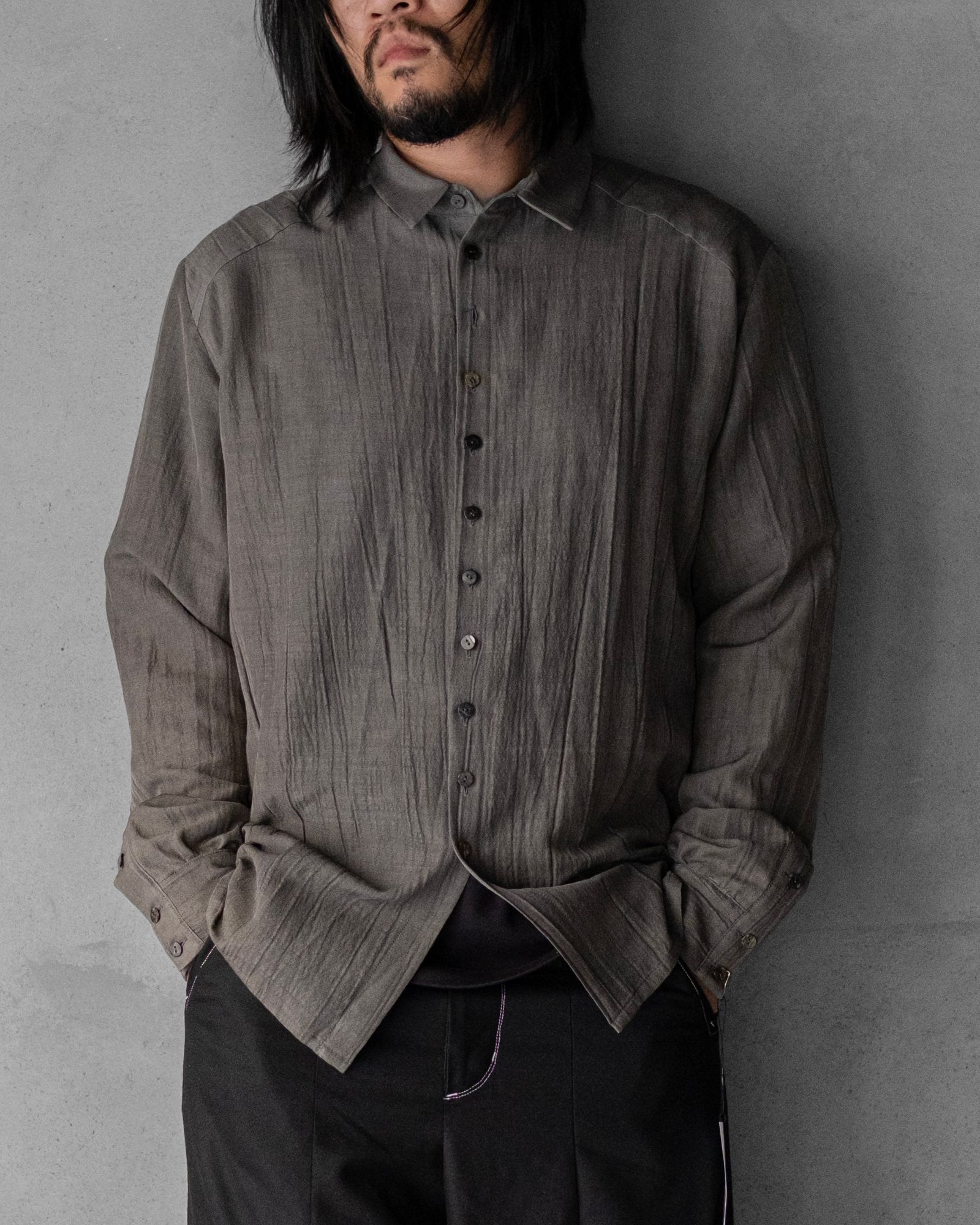 Ink-dyed kjk Shirt / Ink-dyed