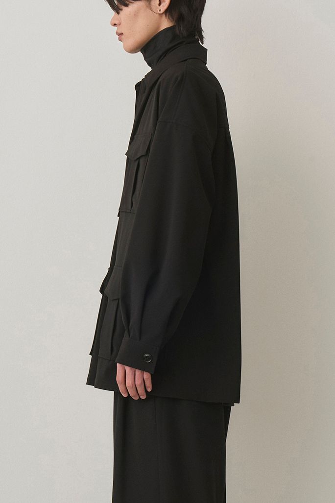 OVERSIZED SAFARI JACKET / BLACK