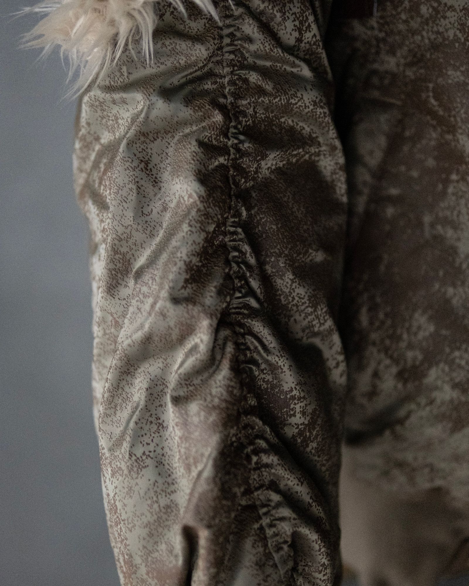 Rust printed N2 Blouson / khk