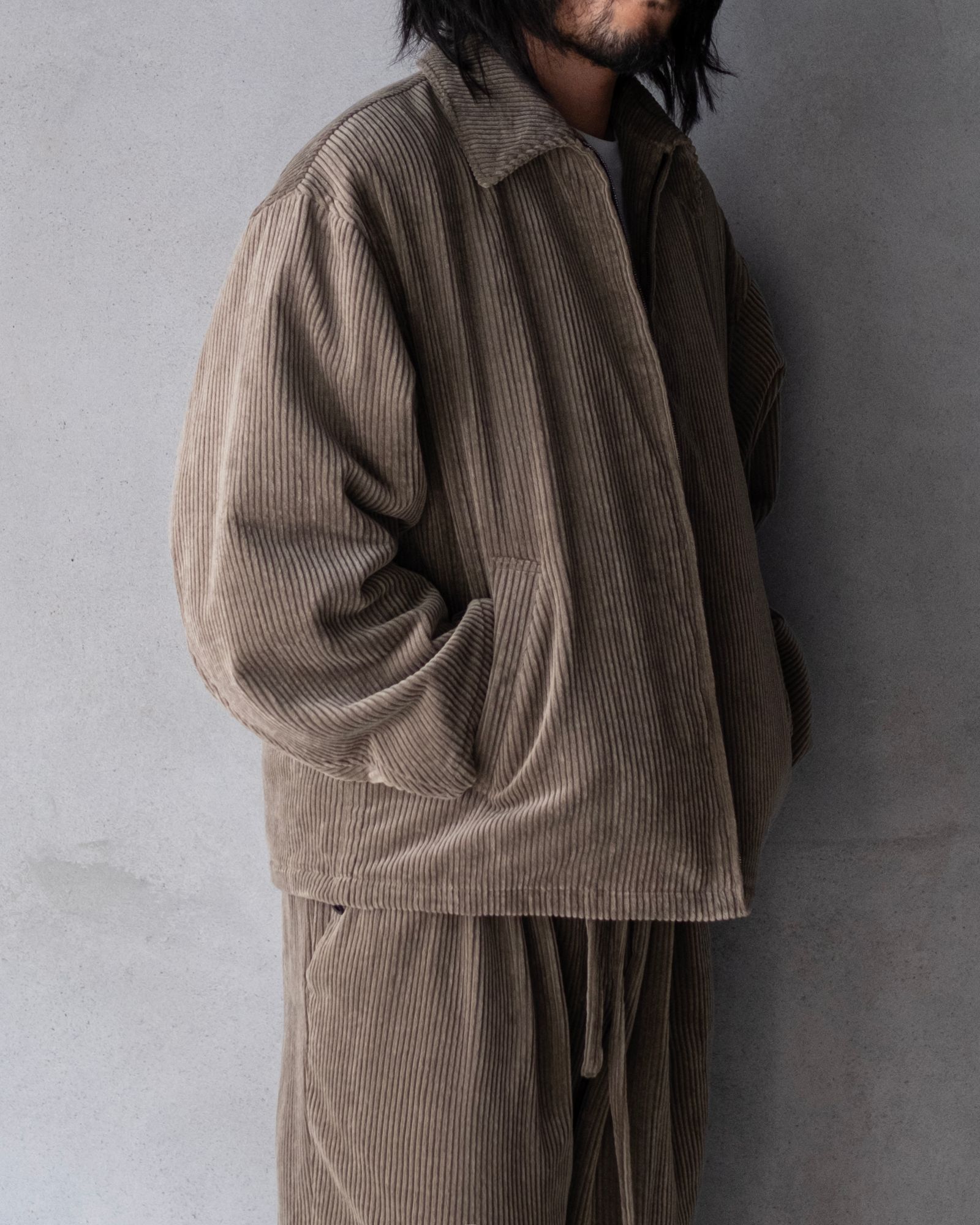 Corduroy Padded JKT / Beige