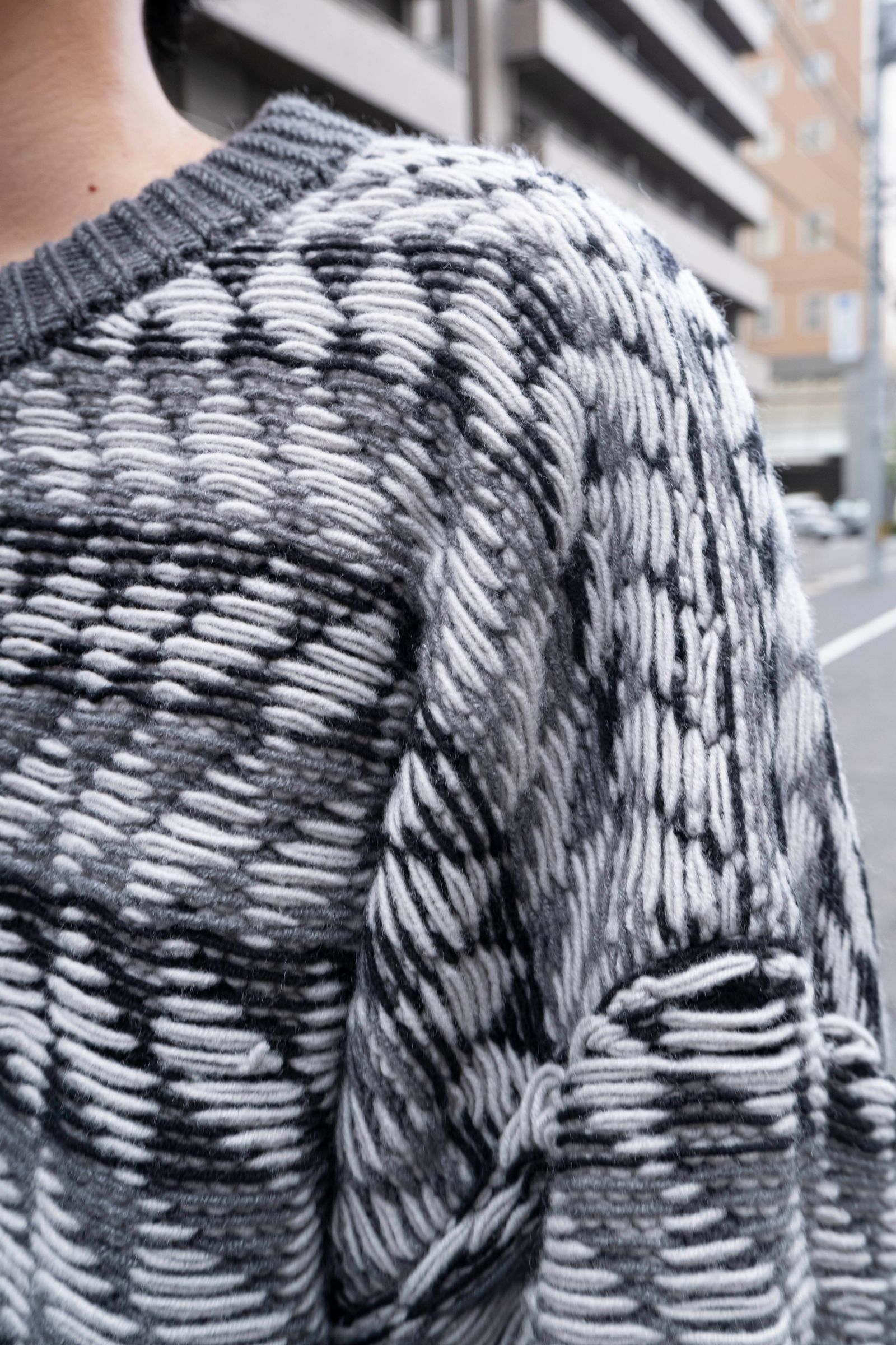 Blanc YM - Inside out Knit / Gray | Retikle Online Store