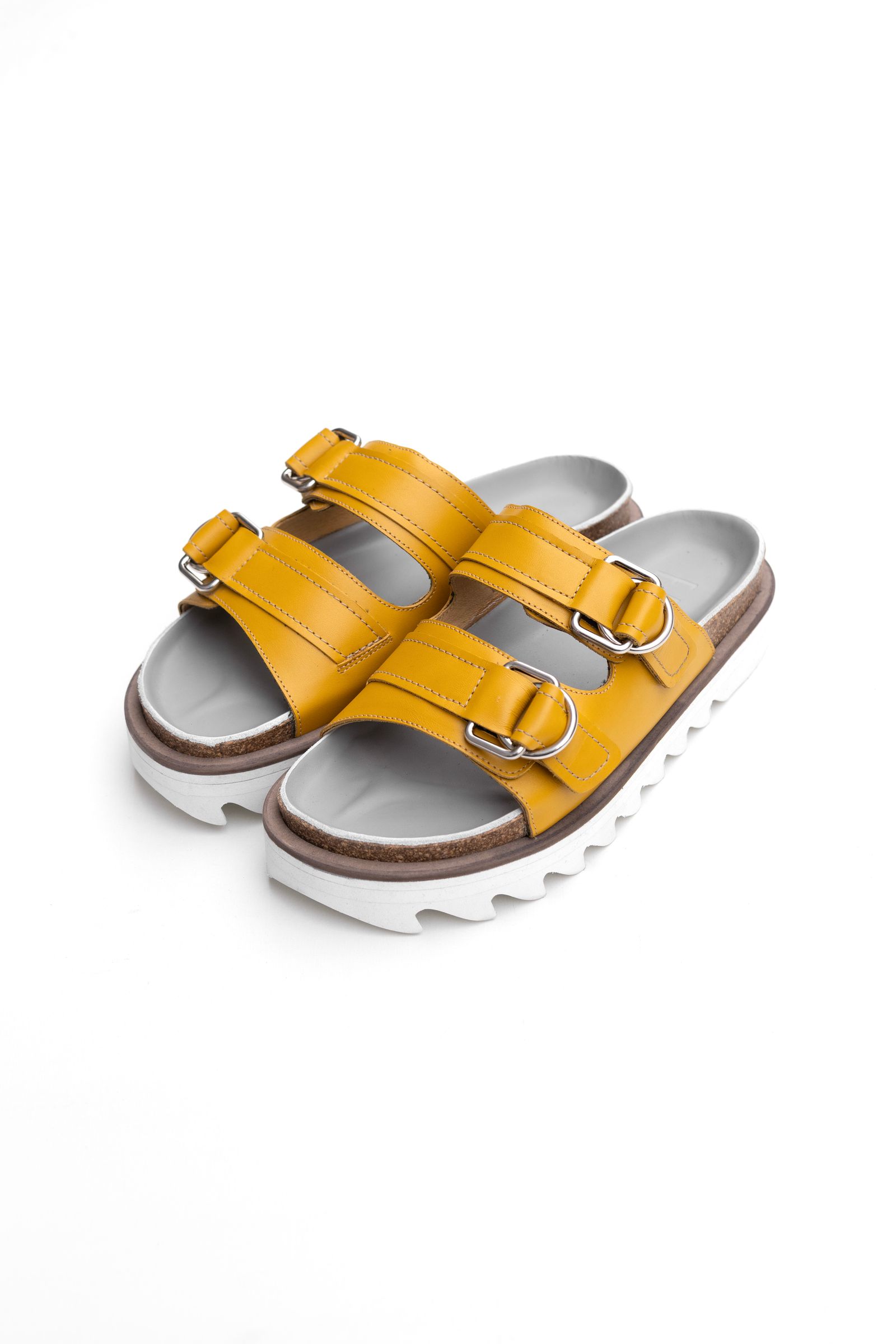 Double buckle sandals discount