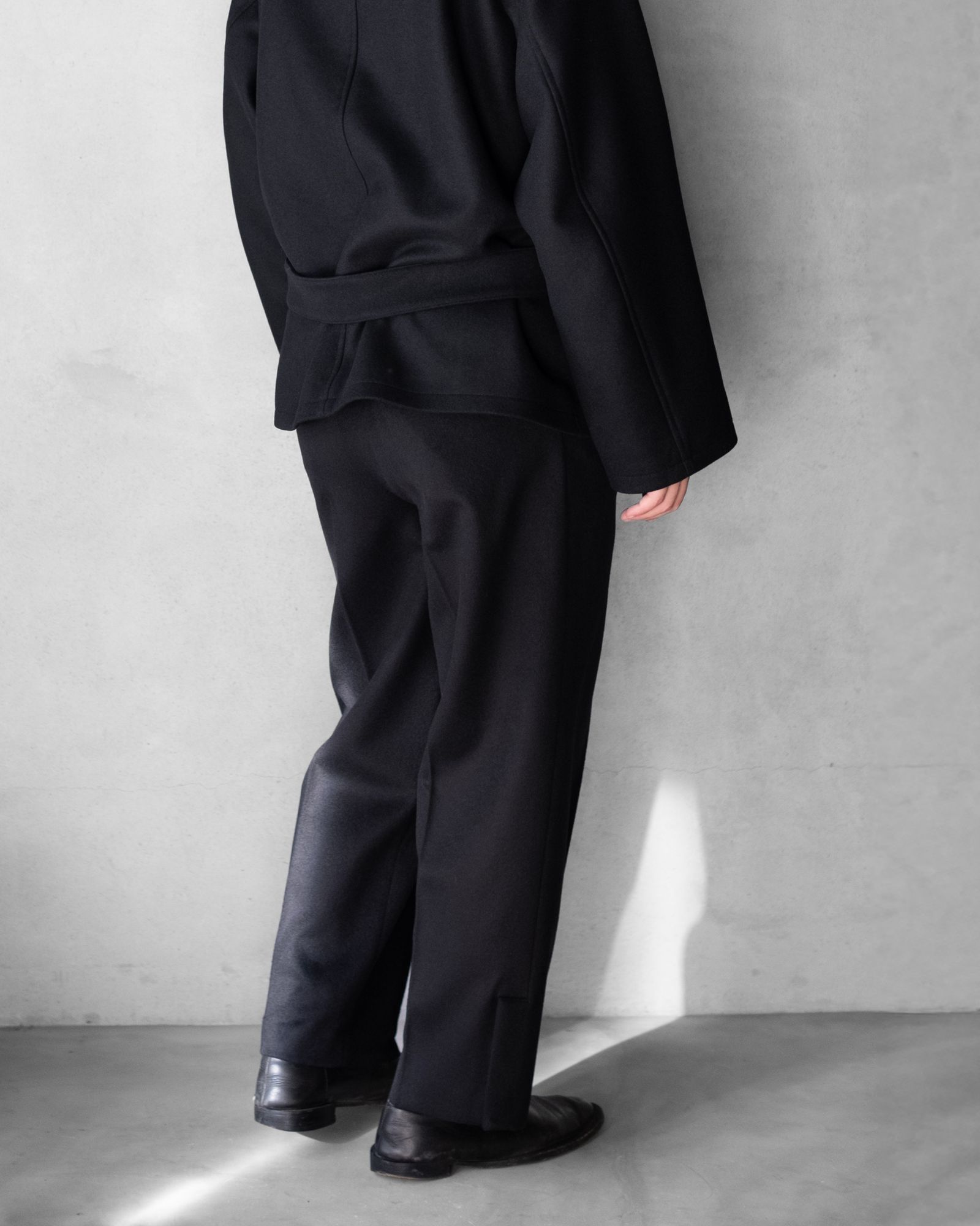 Wool Cashmere Trousers / Black