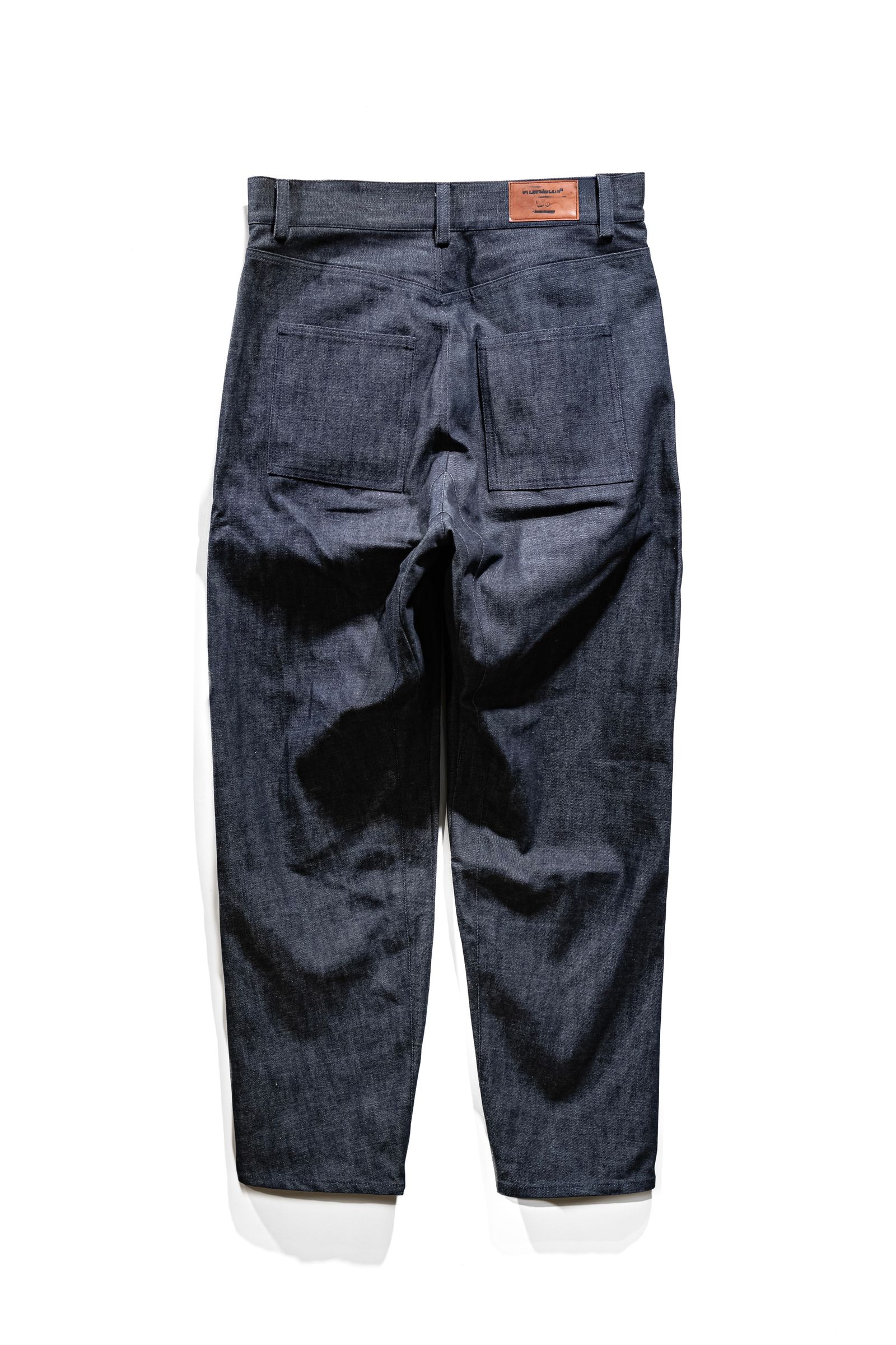 Three-d denim pants / indigo