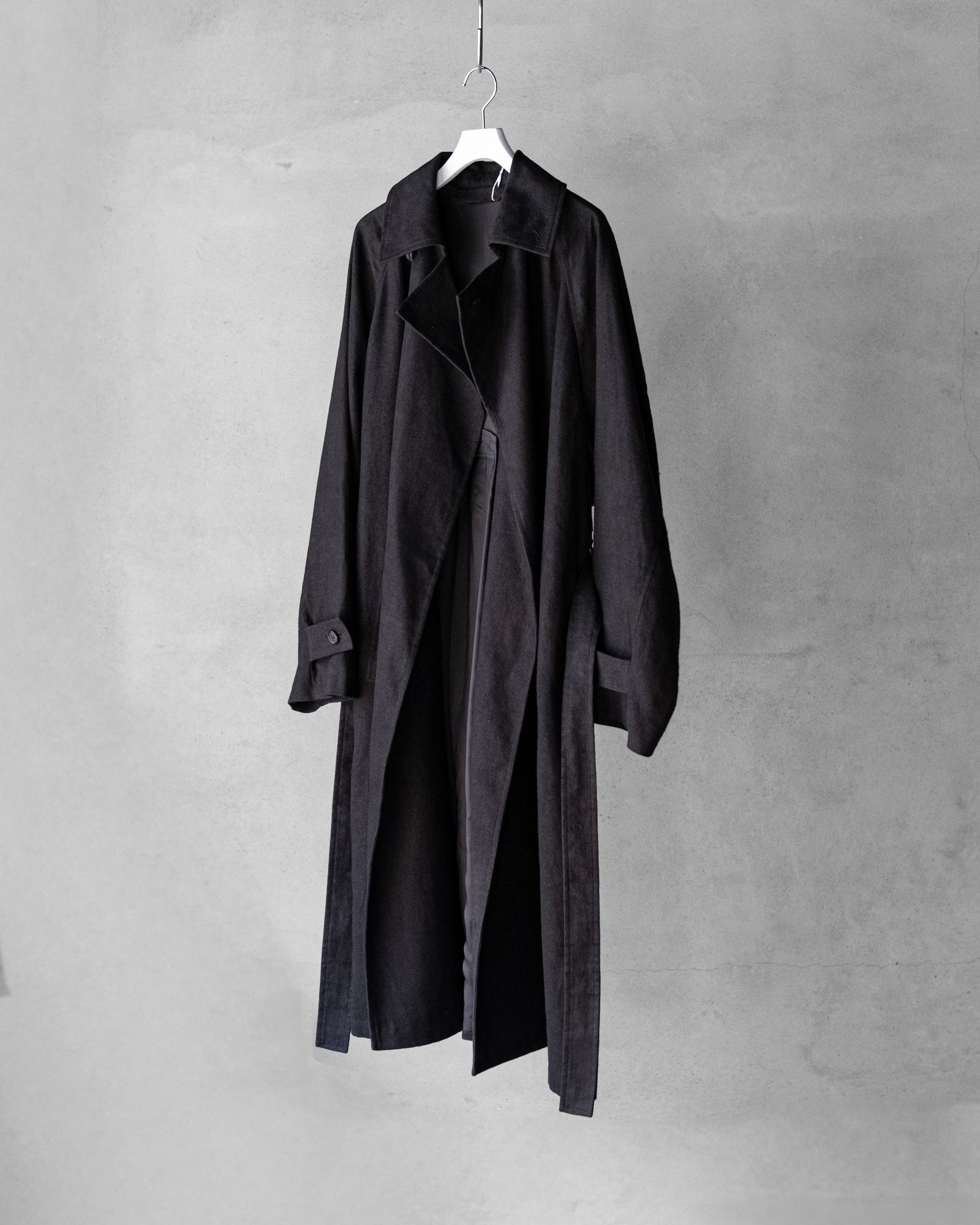 Hemp Oversize Coat / Black