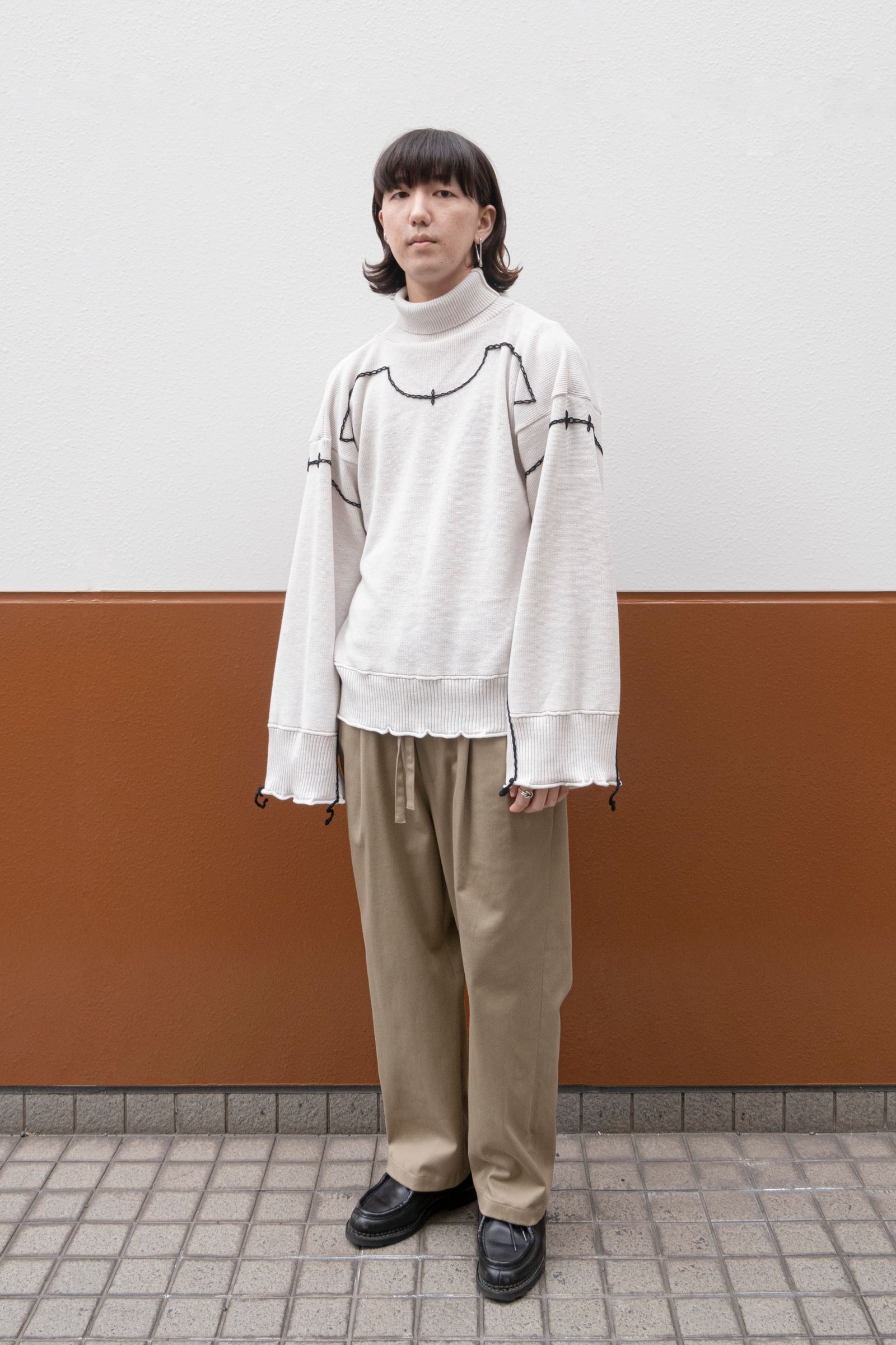 previous sweater / oatmeal×blackstitch