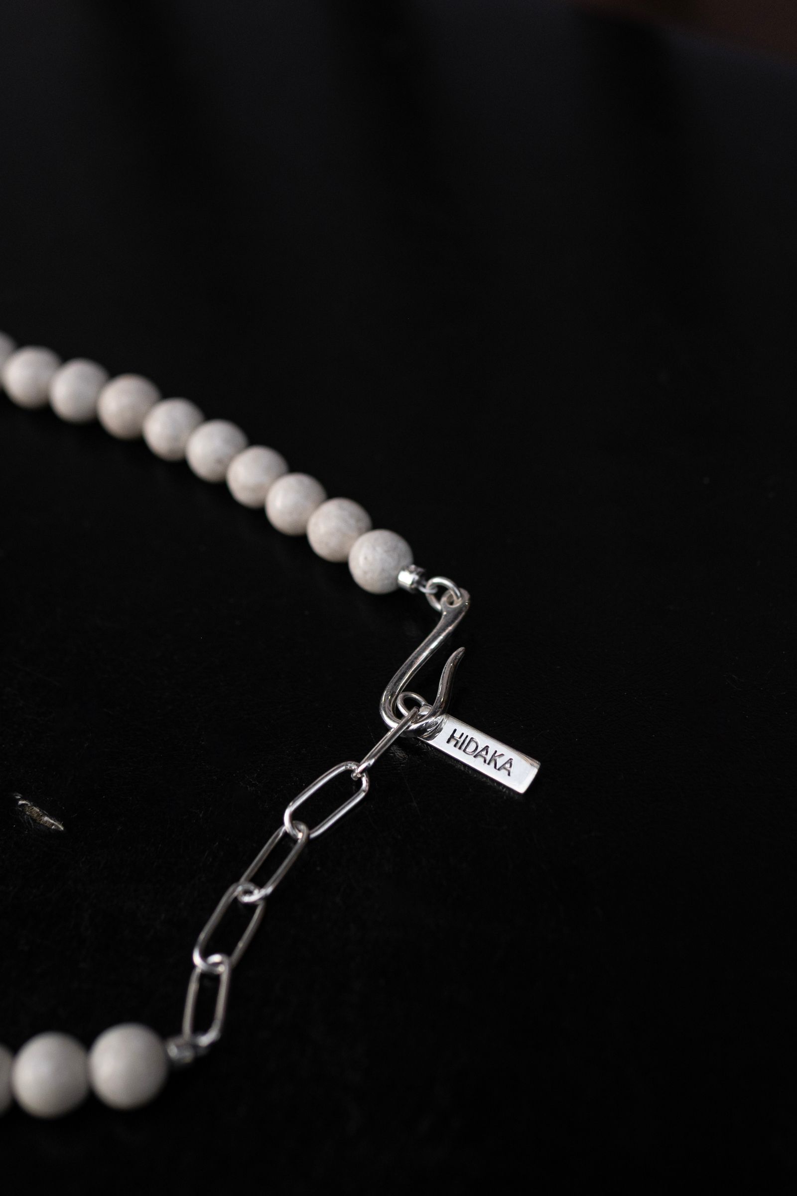 Orbit Watch Necklace - Riverstone / Beige