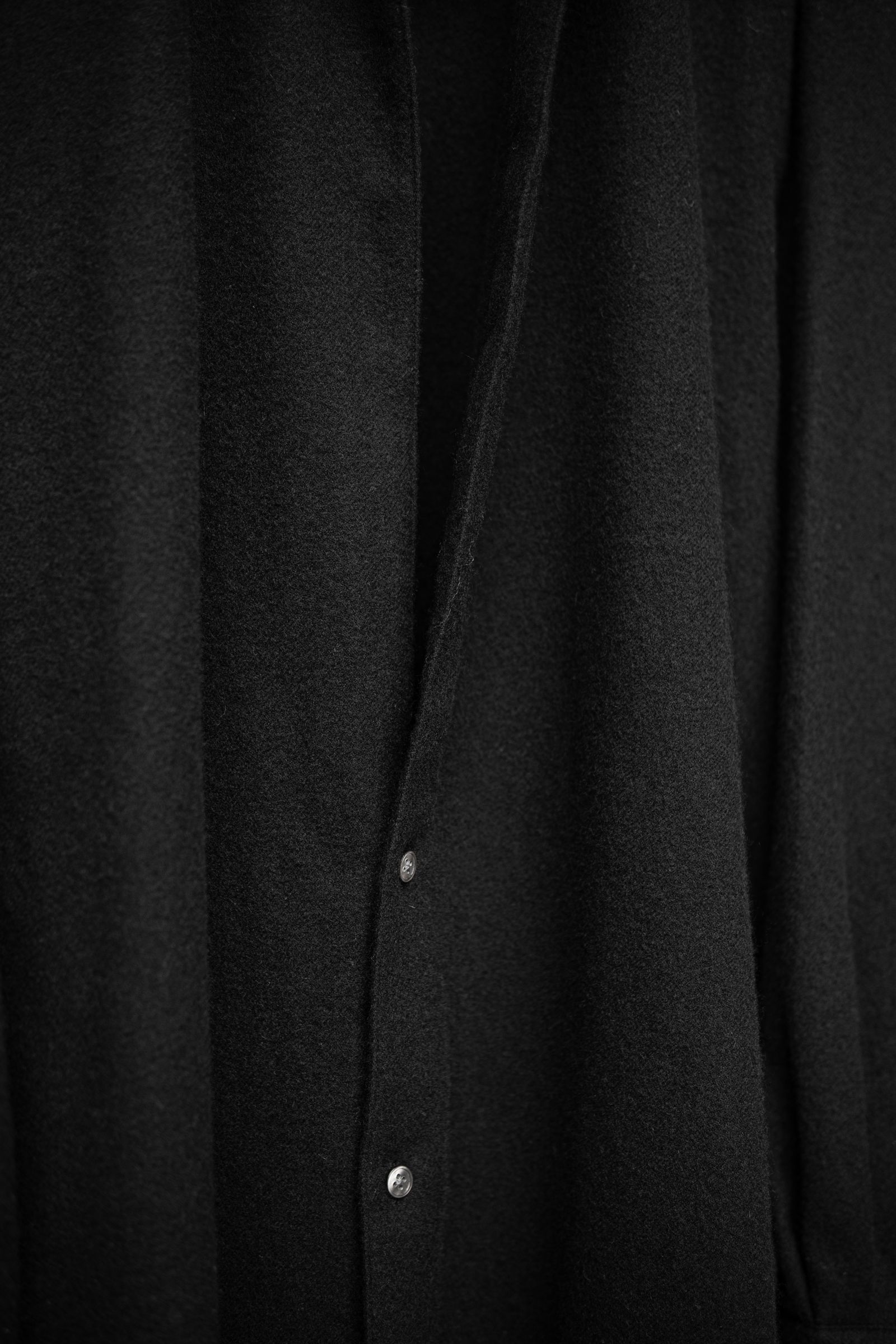 CASHMERE SHIRT JACKET / BLACK