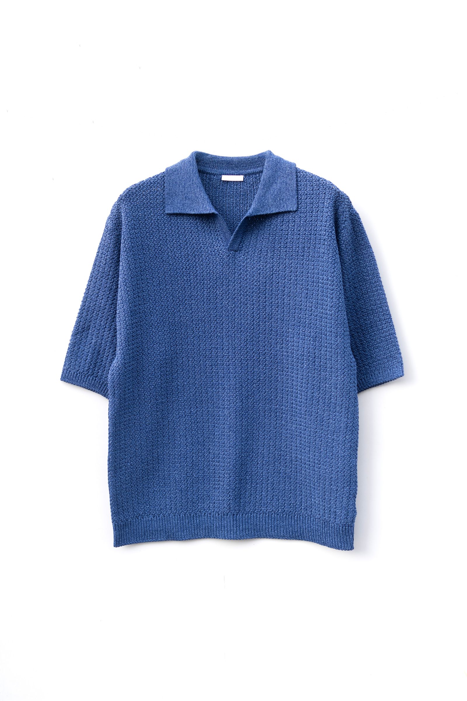 Blanc YM - Skipper knit Shirt / Blue | Retikle Online Store