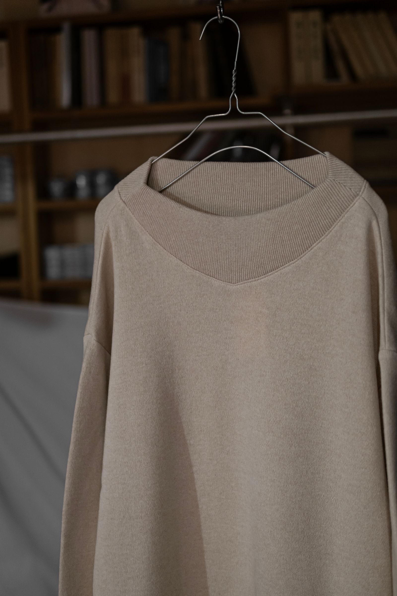 CASHMERE SKIING SWEAT KNITSHIRT / OATMEAL