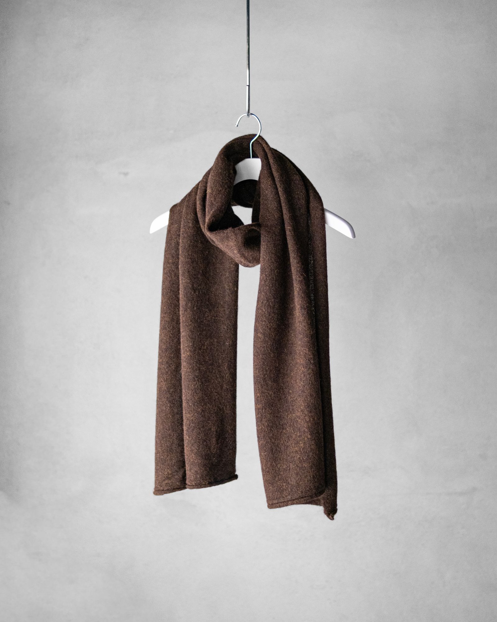 Baby Alpaca Muffler / Deep Brown