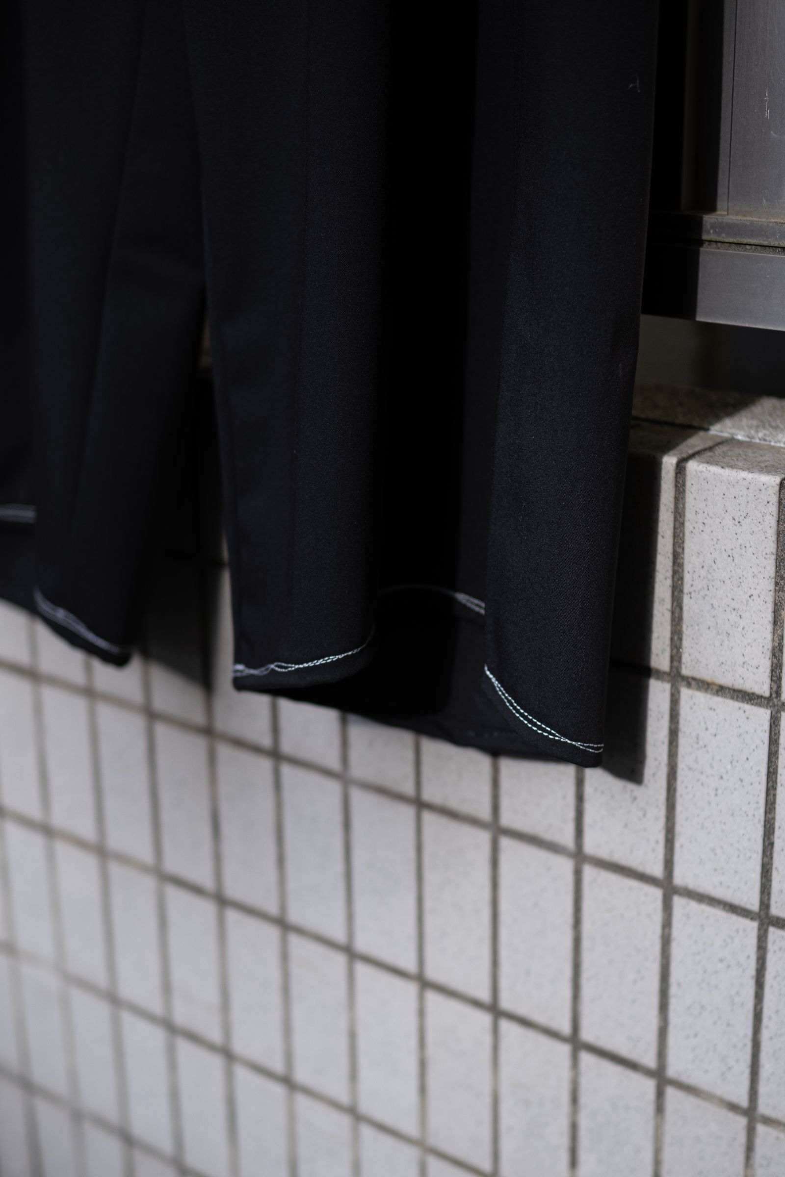 50/2 Silo Compact Gaba Wide Ceremony MC Trousers / Black