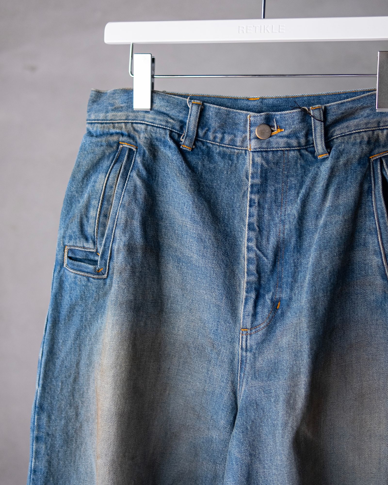 MONOLITH INDIGO BAGGY / Mid-wash