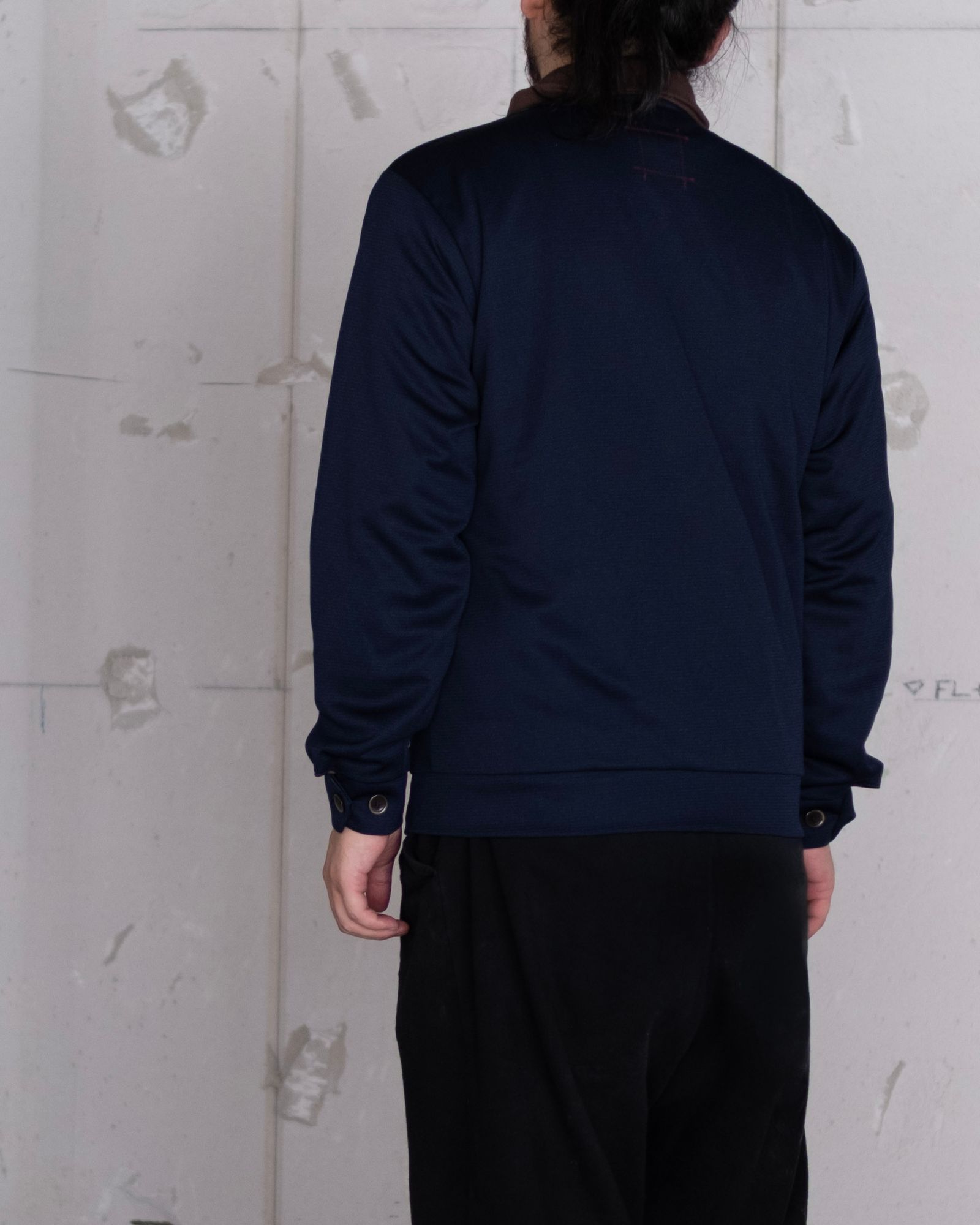 Tape embroidery track JKT / nvy