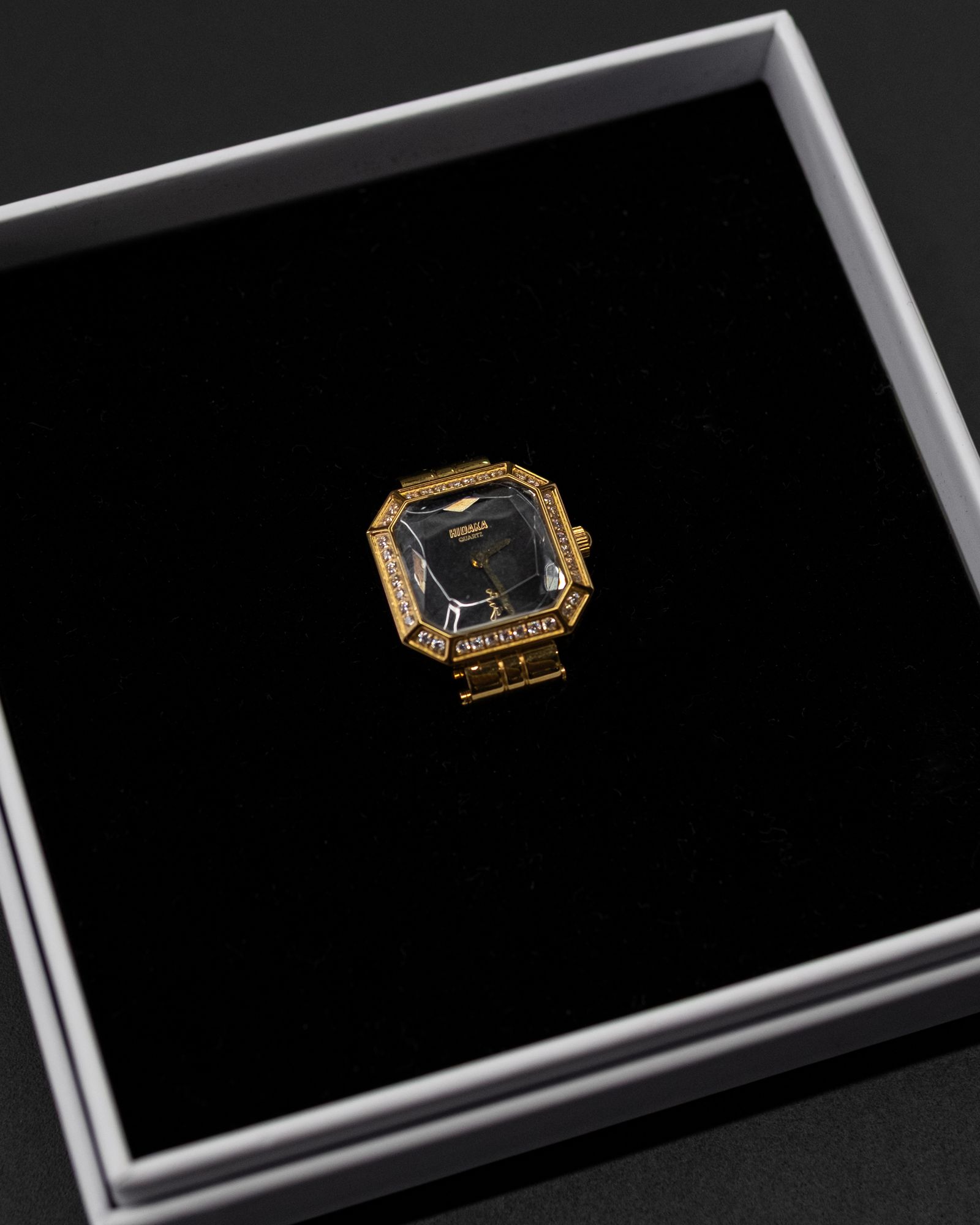 Facet Ring Watch / Gold