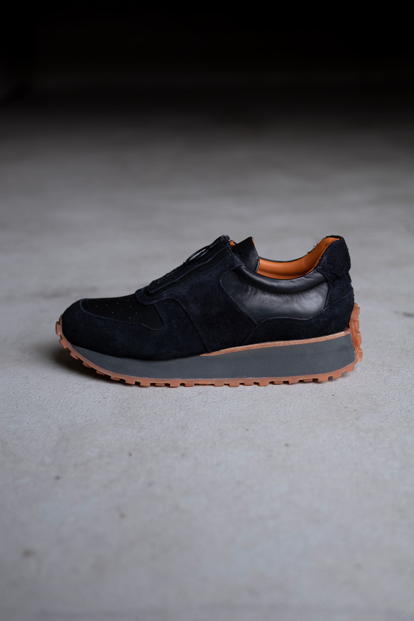 Zip & gore runner / Black