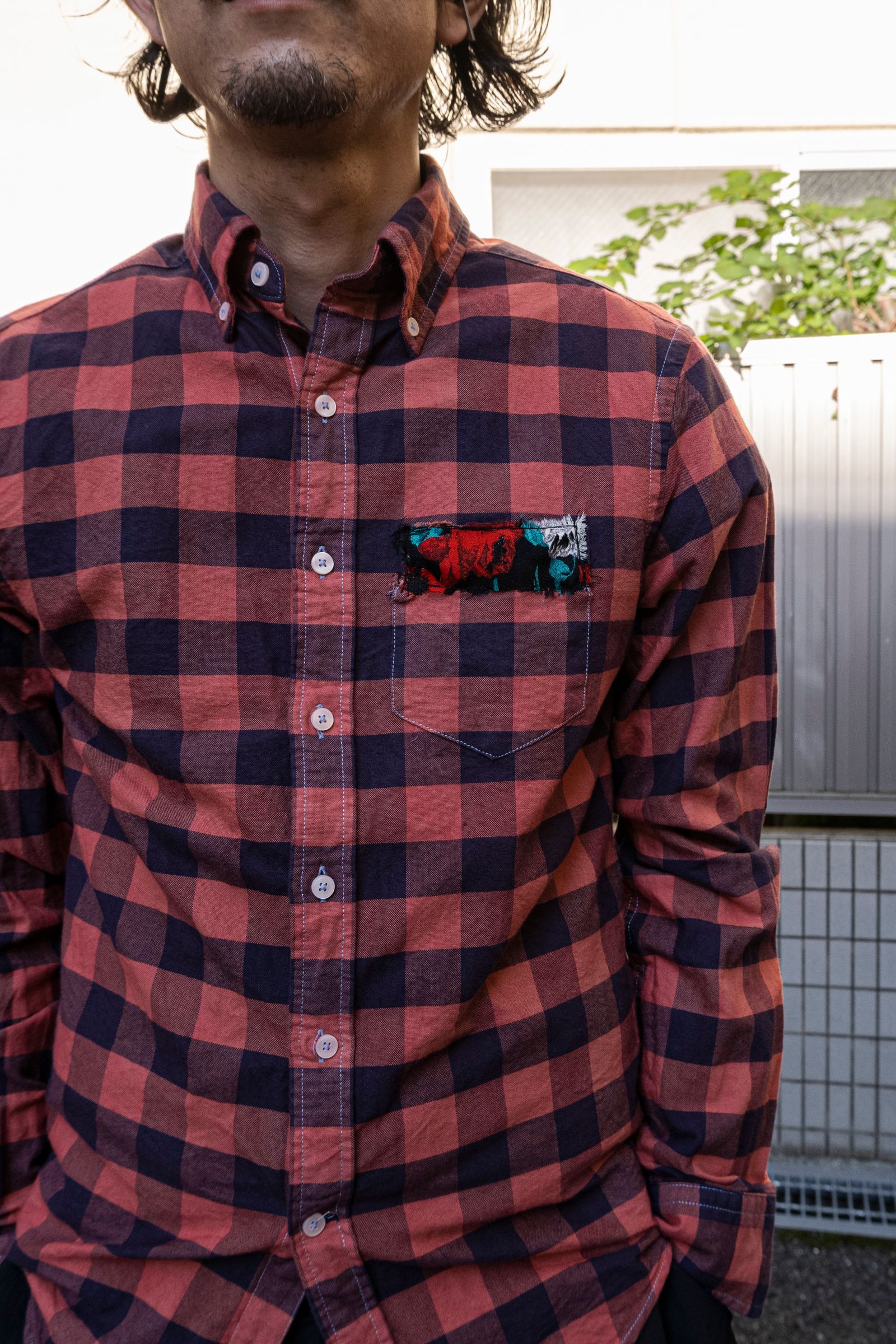 Remake "Red" Check Shirt